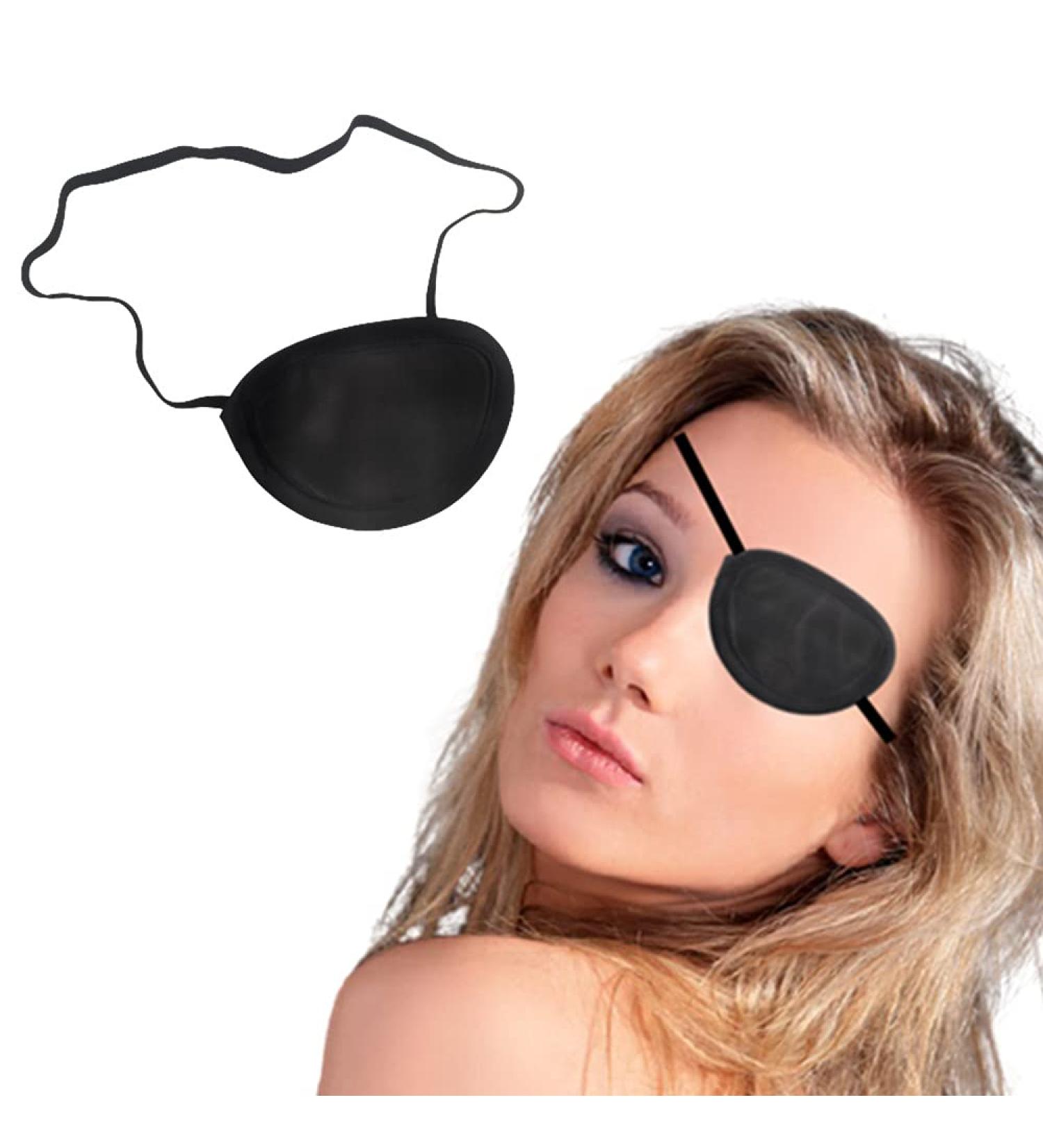 Monocular Black Eye Patch - Washable Medical Eye Patch for Amblyopia & Pirate Costume | Ideal for Adults & Children - Buy Online on GoSupps.com