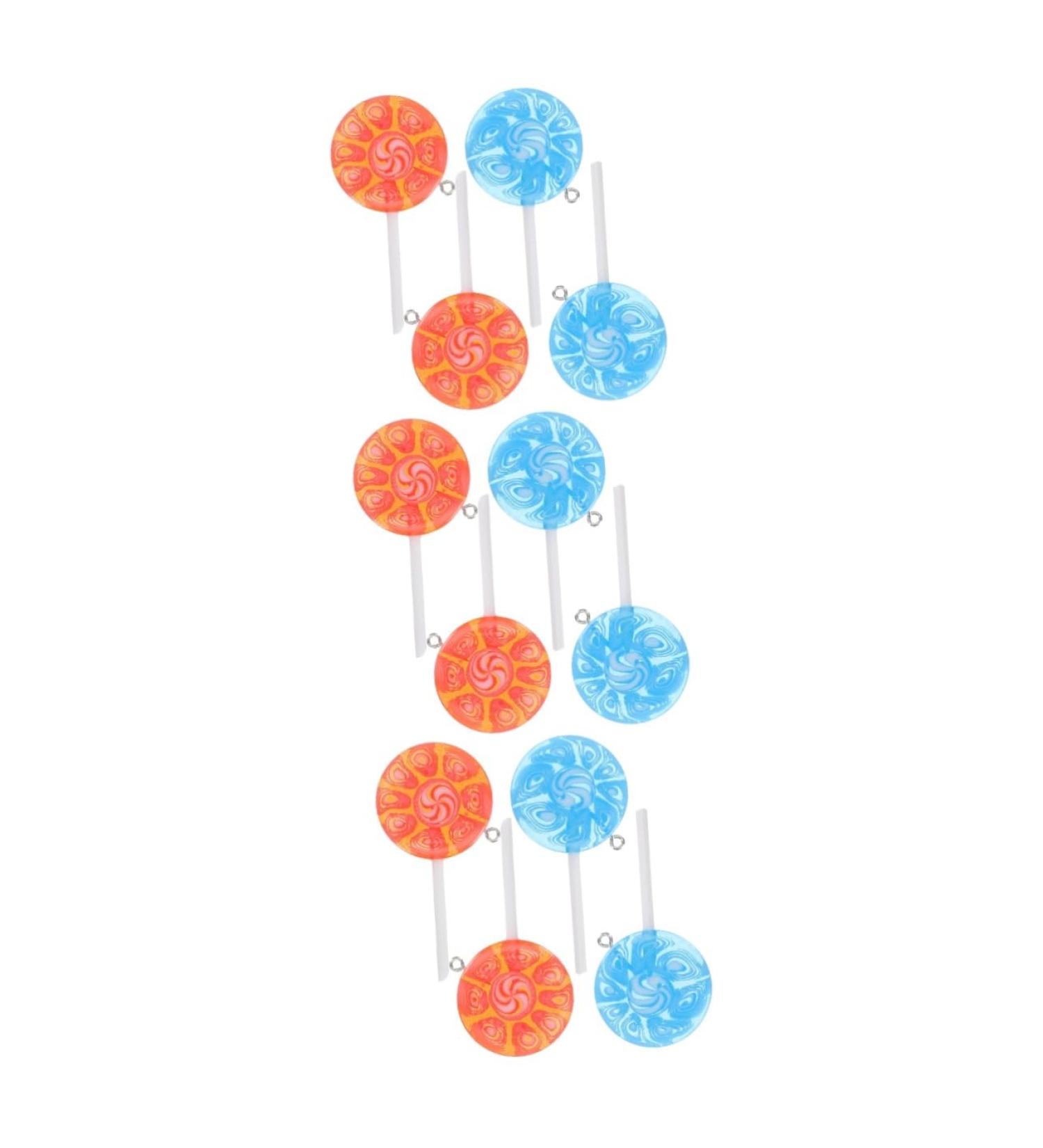 12 Pcs Lollipop Keychain Key Fob Lollipops DIY Lollipop Pendant DIY Pendants Key Chain Fake Fruit 6X3CMx3pcs Assorted Colorx3pcs - Buy Online on GoSupps.com