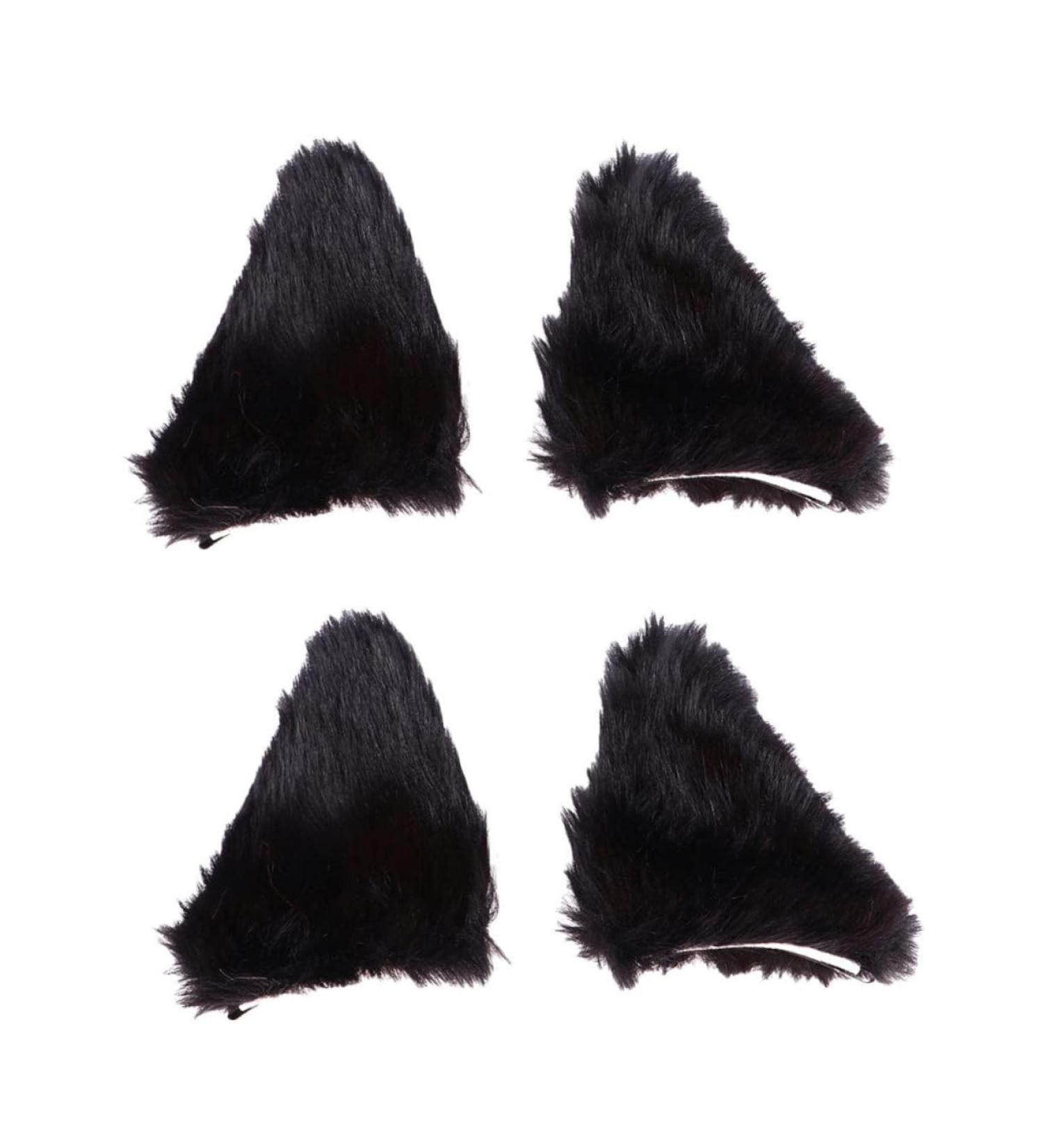 GALPADA 2 Pairs Cat Ears Hairpin Girl Hair Clips Lovely Hair Clamp Cosplay Ears Hair Clips Cosplay Hair Clip Girl Stuffed Animals Hair Pin Lovely Hair Accessories Loli Flannel Fox - Buy Online on GoSupps.com