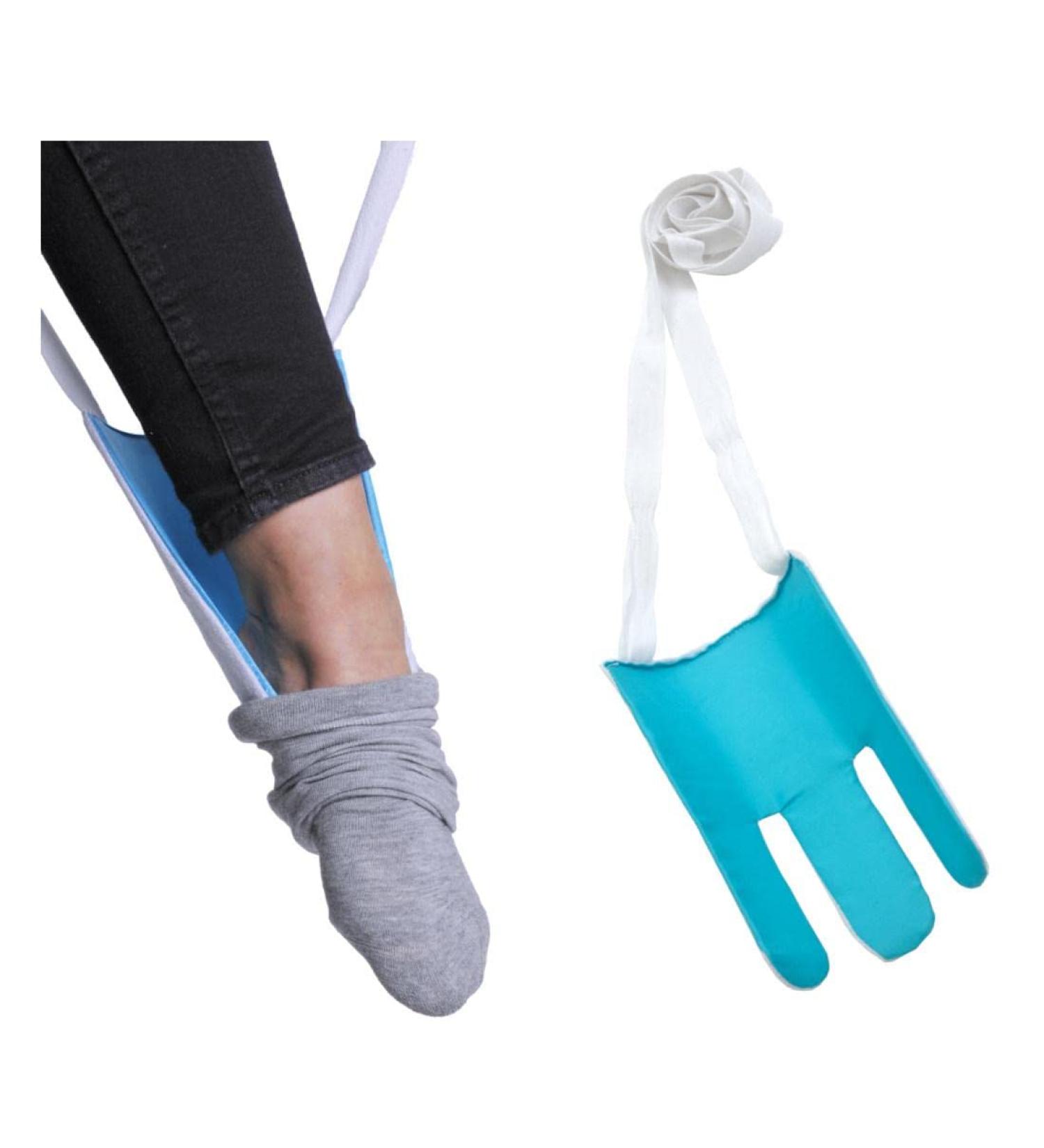 FabaCare Sock Dressing Aid | Premium Sock & Stocking Helper with Long Drawstrings | International Shipping Available - Buy Online on GoSupps.com