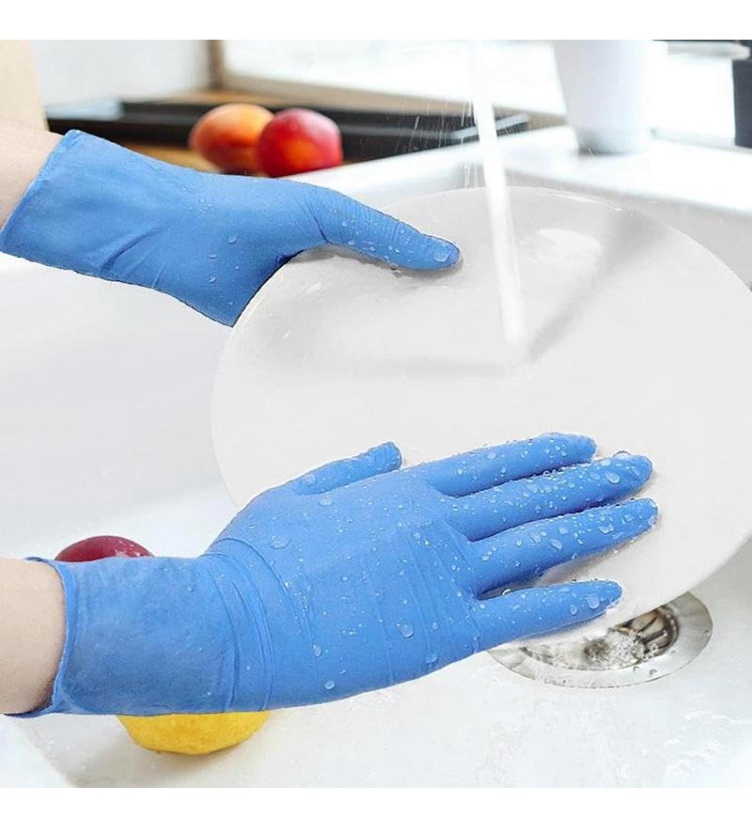 Disposable Nitrile Gloves Box of 100 |Powder Free | 3.1 Mil Blue | Non-Sterile | Ambidextrous| Small 1box