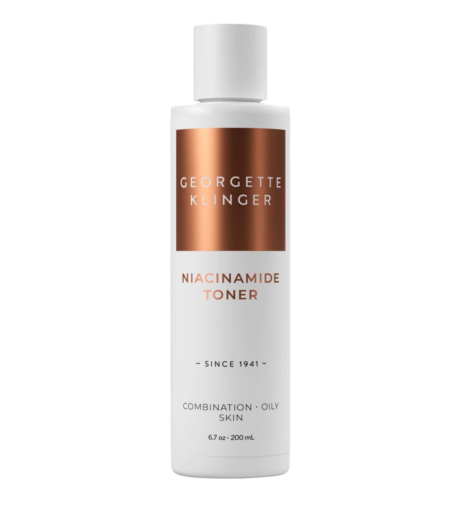 Niacinamide Toner - Clarifying Firming and Alcohol-Free Formula with Salicylic Acid Witch Hazel and White Willow Diminishes Sebum Production and Unclogs Pores - 6.7 oz by Georgette Klinger - Buy Online on GoSupps.com