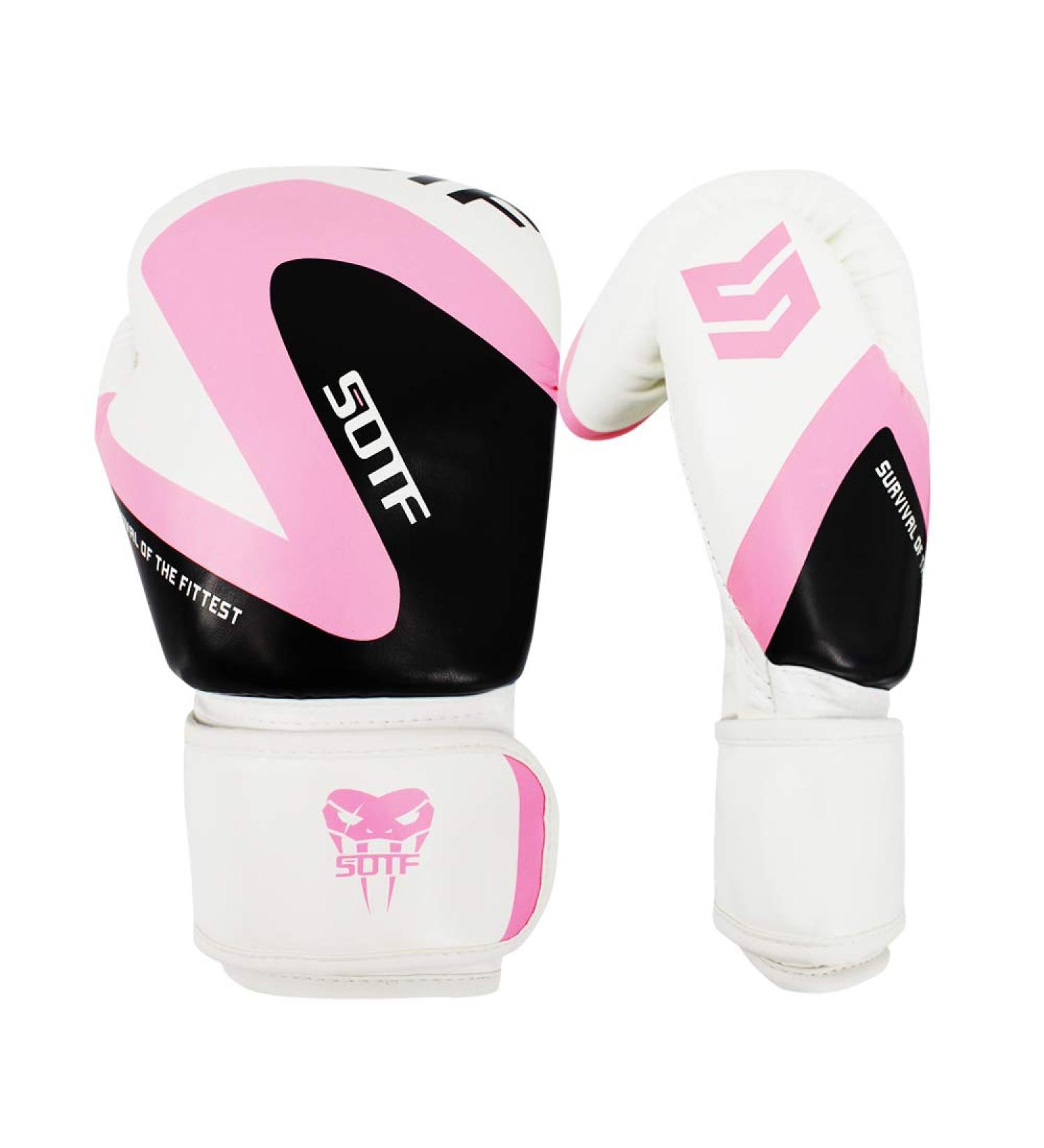 SOTF Pink Bag Gloves 12oz for Men and Women - Ideal for Boxing, MMA, and Heavy Bag Training - Buy Online on GoSupps.com