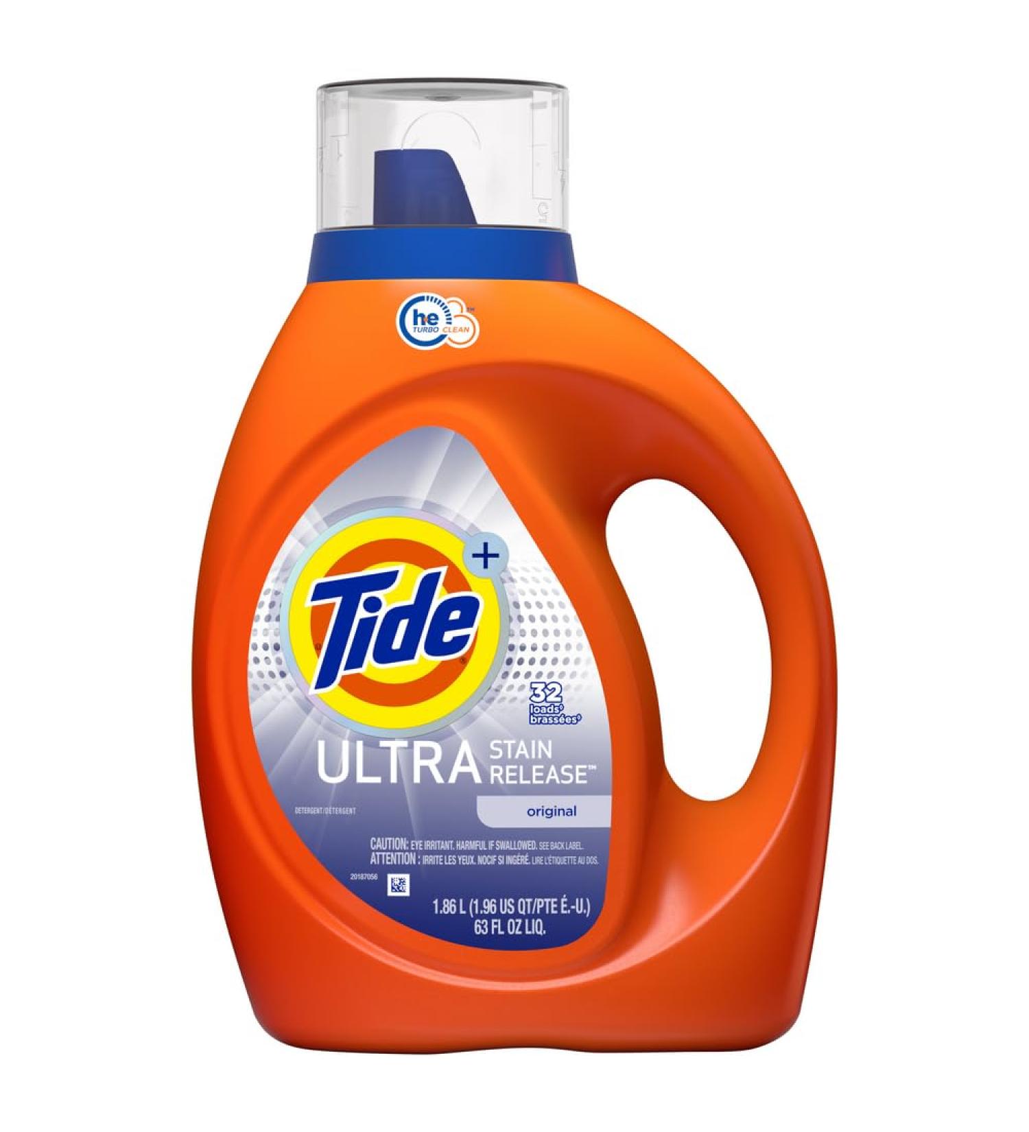 Tide Liquid Laundry Detergent Original 32 loads 63 fl oz HE Compatible