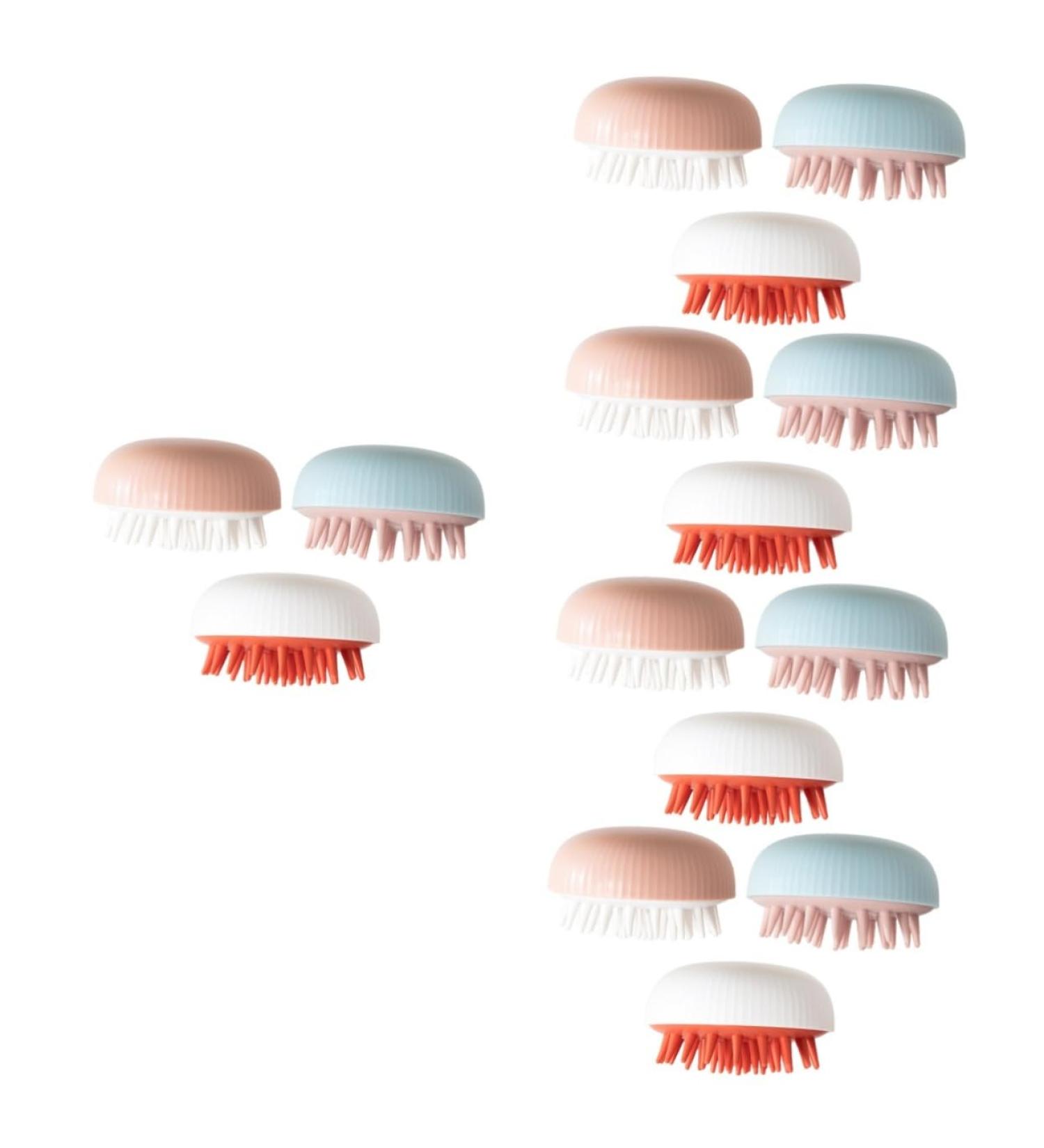 Beavorty 15 STK Shampoo Brush - Dual Purpose Hair & Tanning Cleaning Tool for Women | Travel-Friendly Massage Brush & Shampoo Artifact - Buy Online on GoSupps.com