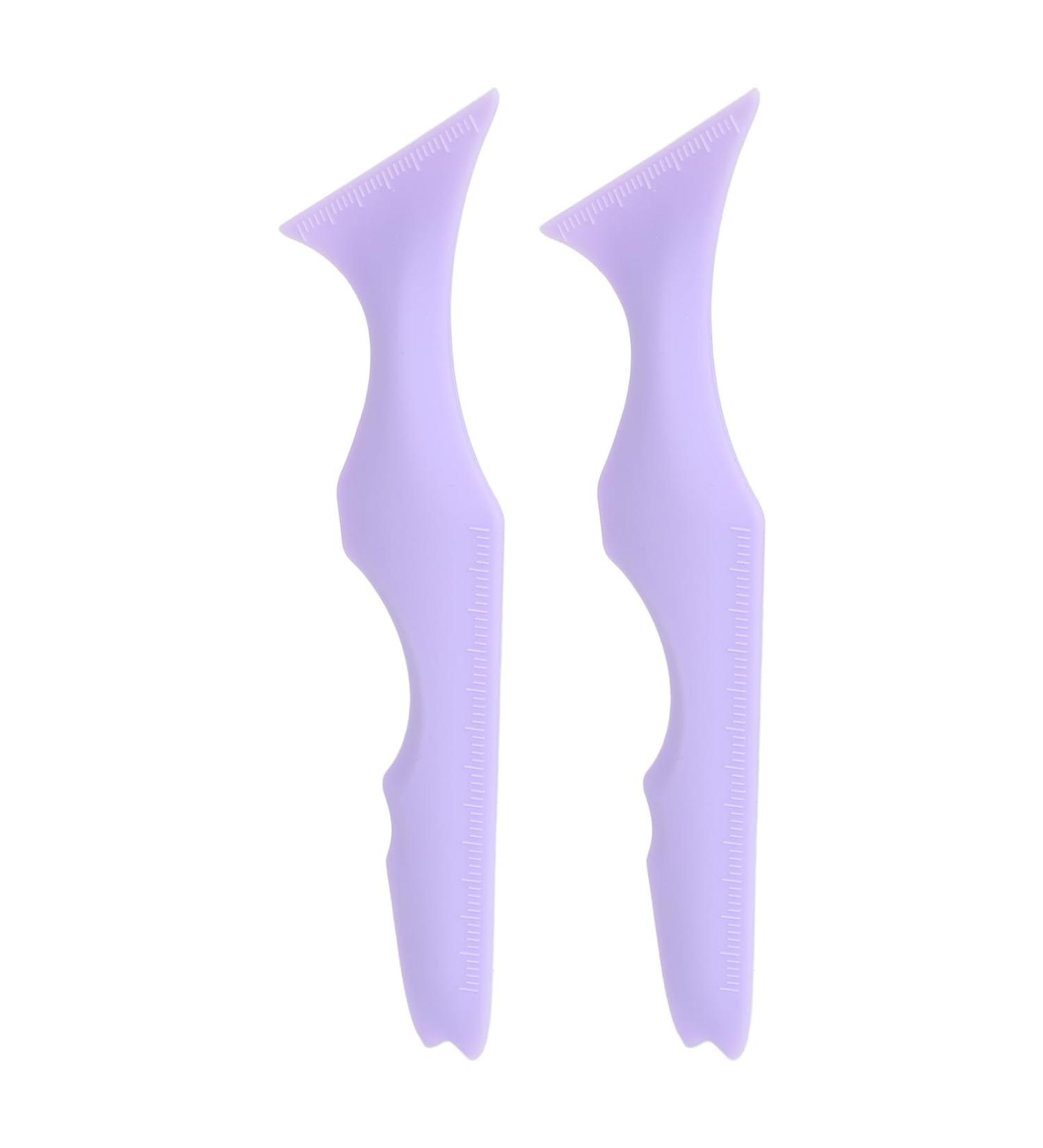 Aid Stencil Pointed Tip Reusable Molds Stencil 2pcs Waterproof for Beginners for Daily Use (Purple) - Buy Online on GoSupps.com