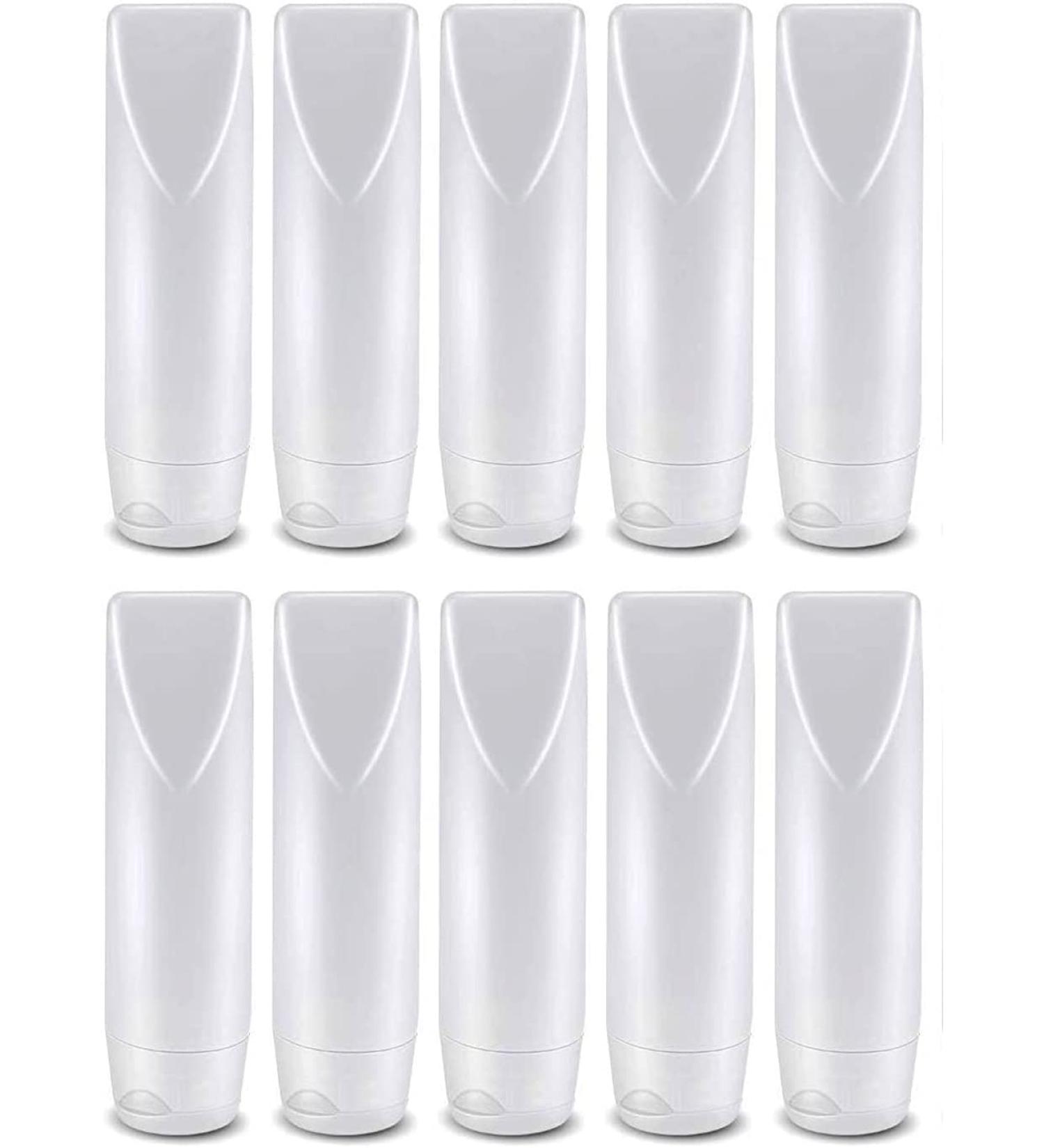 Voarge 10-Pack 30ml Plastic Travel Bottles Set | Refillable Cosmetics Containers for Shampoo Conditioner & Lotion - Buy Online on GoSupps.com