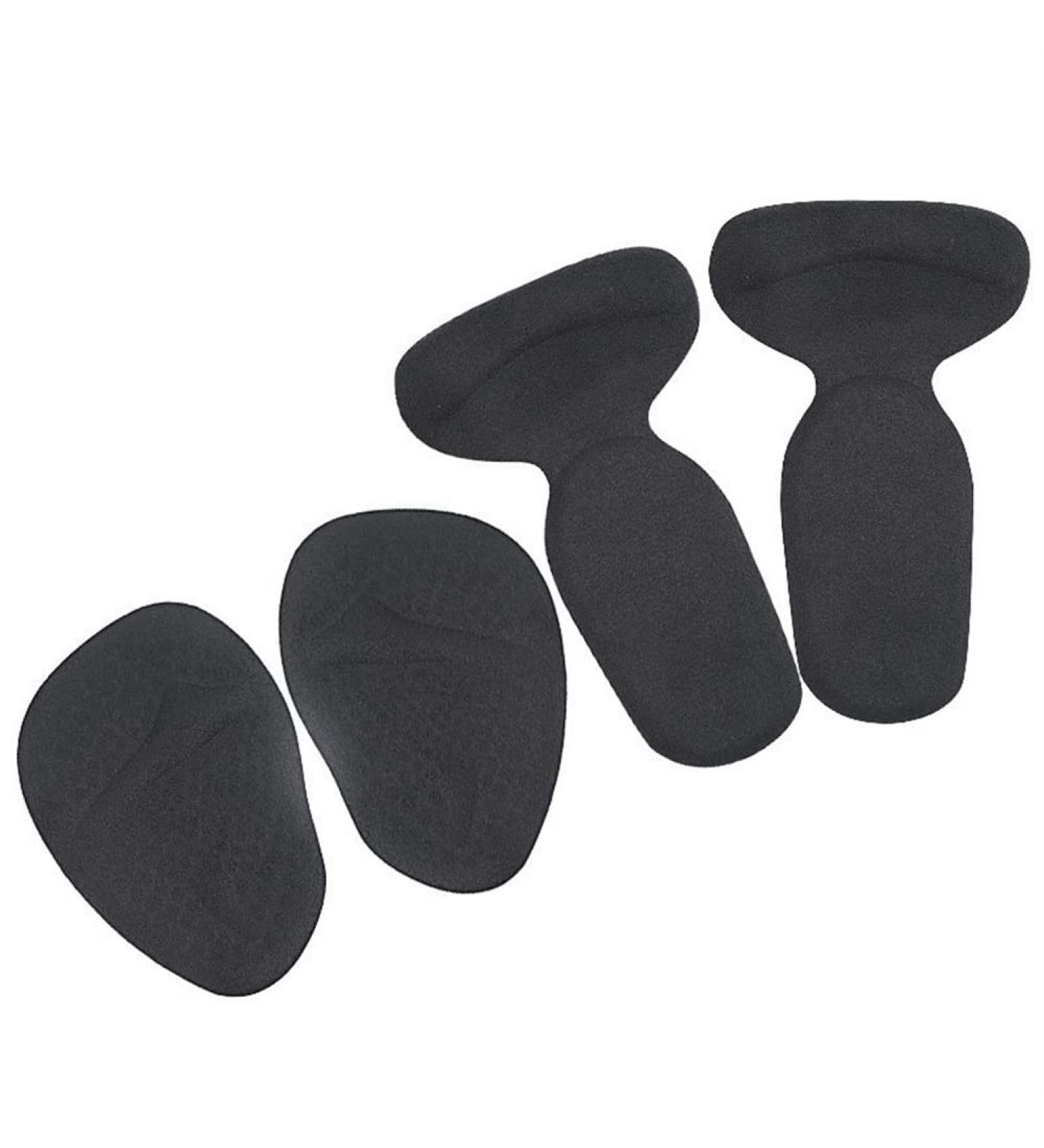 Shoe Heel Gel Self-Adhesive Forefoot Cushions Anti-wear Foot Adult Soft Sports for Heel Spurs and Heal Dry Cracked Heels(Flannel black suit X-Large)
