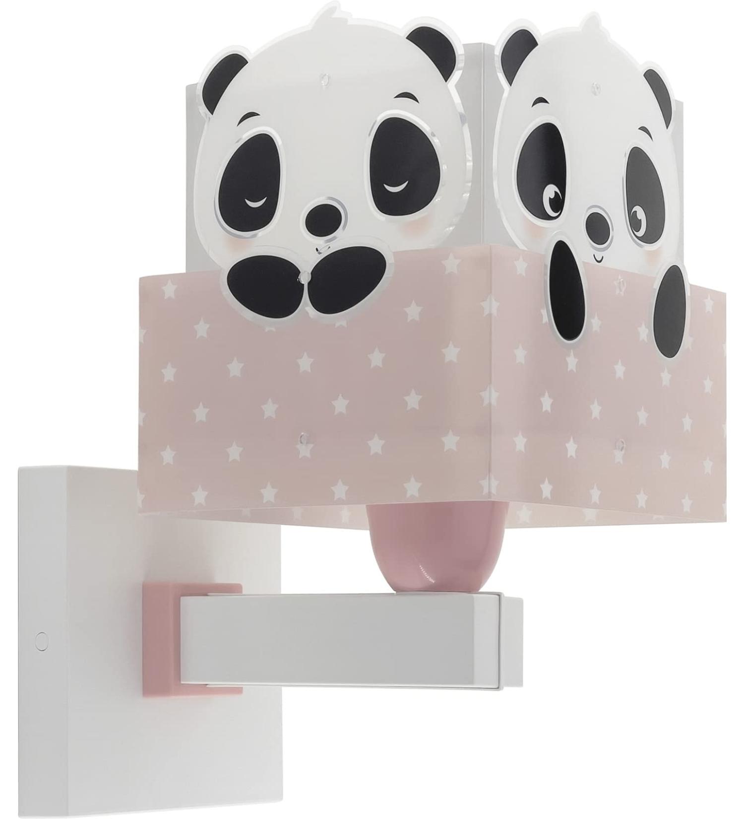 Dalber Children's Wall Lamp - Panda Pink Cloud Design | E27 Light for Kids' Rooms - Buy Online on GoSupps.com