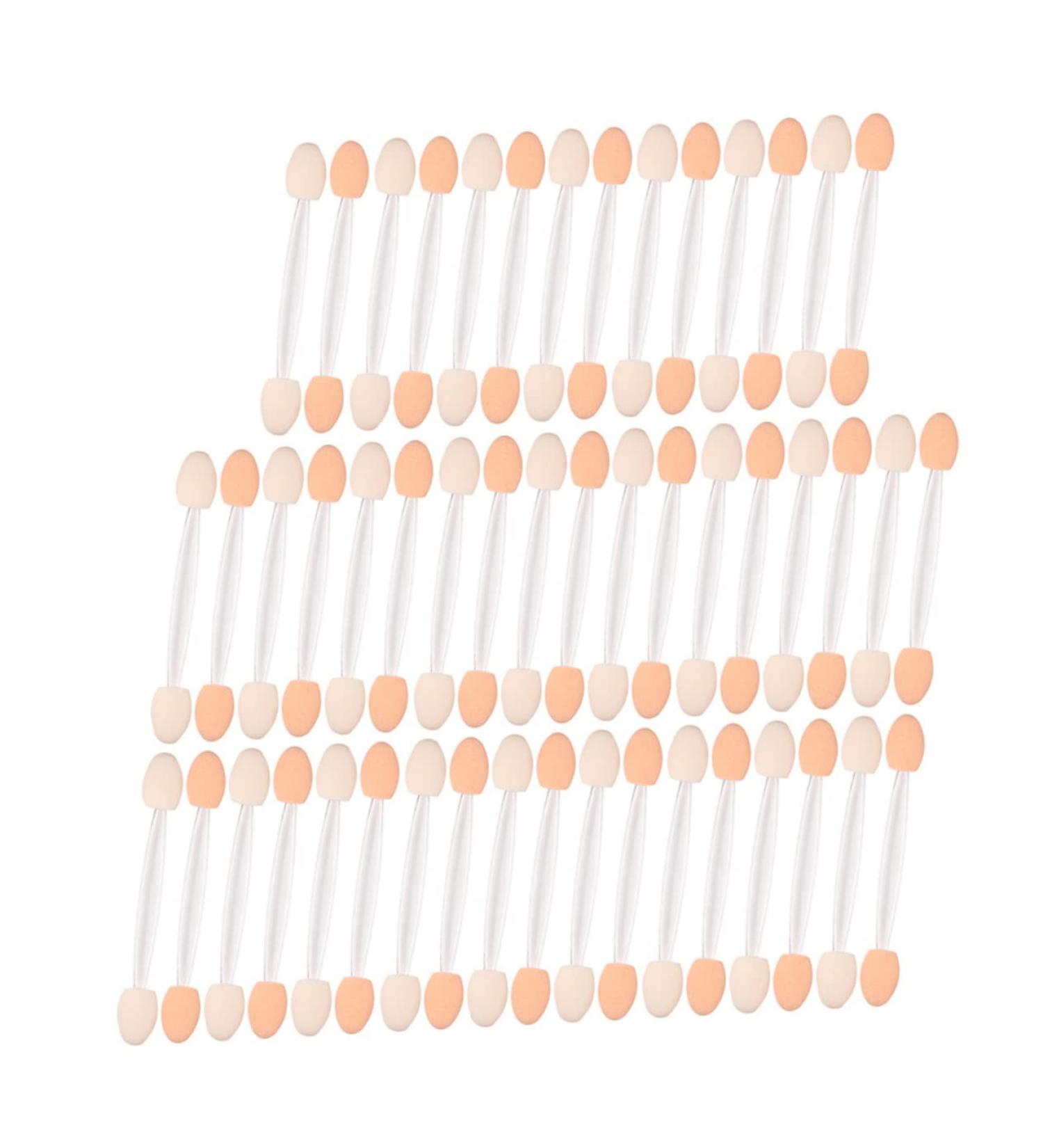 Beatifufu 50pcs Two-color Eyeshadow Brush Make up Kit Eyeshadow Sponge Cosmetic Brush Woman Major - Buy Online on GoSupps.com