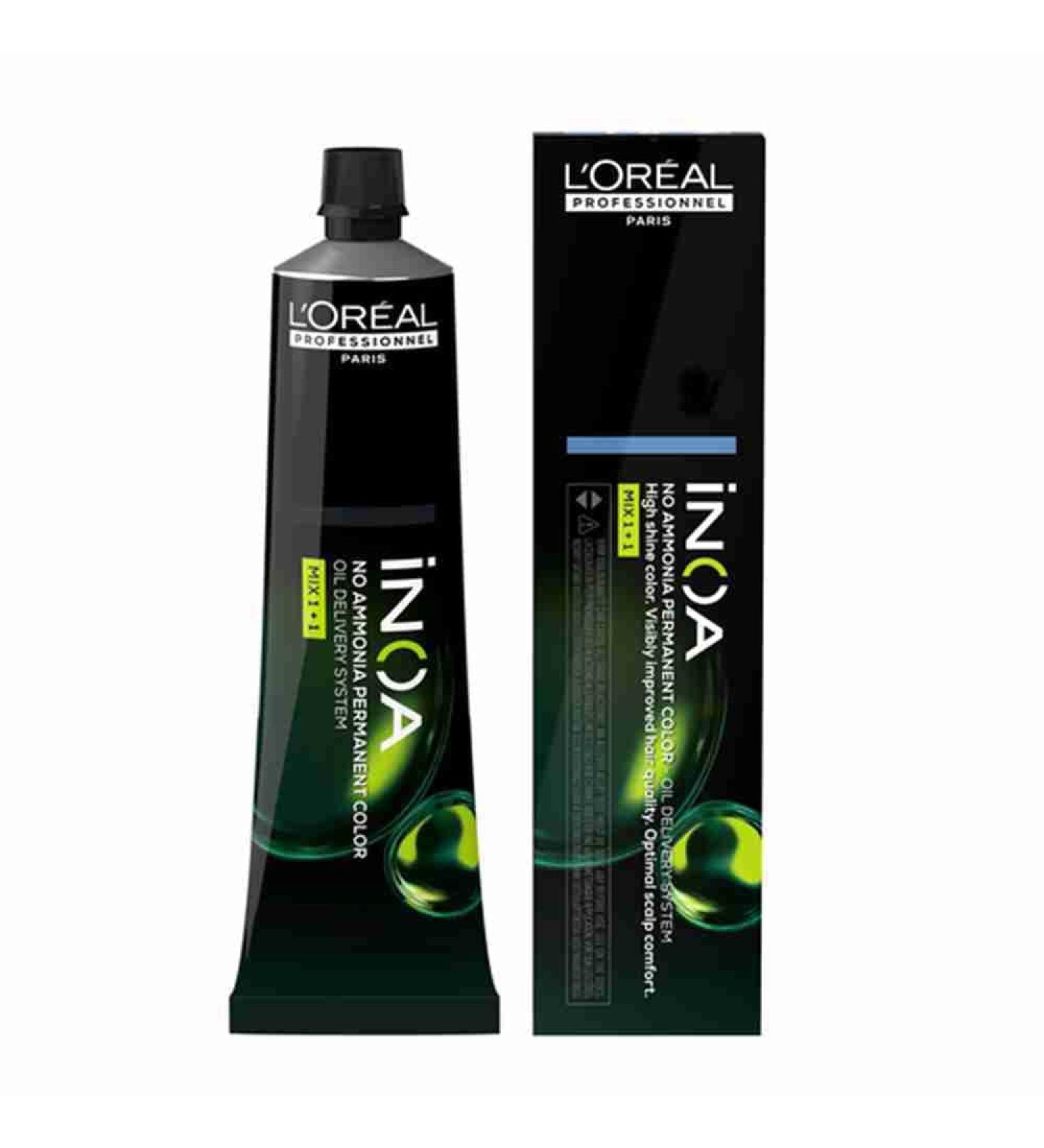 L'OREAL LOreal Professional Permanent Oxidation Color Covers 100 of White Hair +48 Shine Vegan Formula Ammonia Free iNOA Fundamental Light Brown 560ml