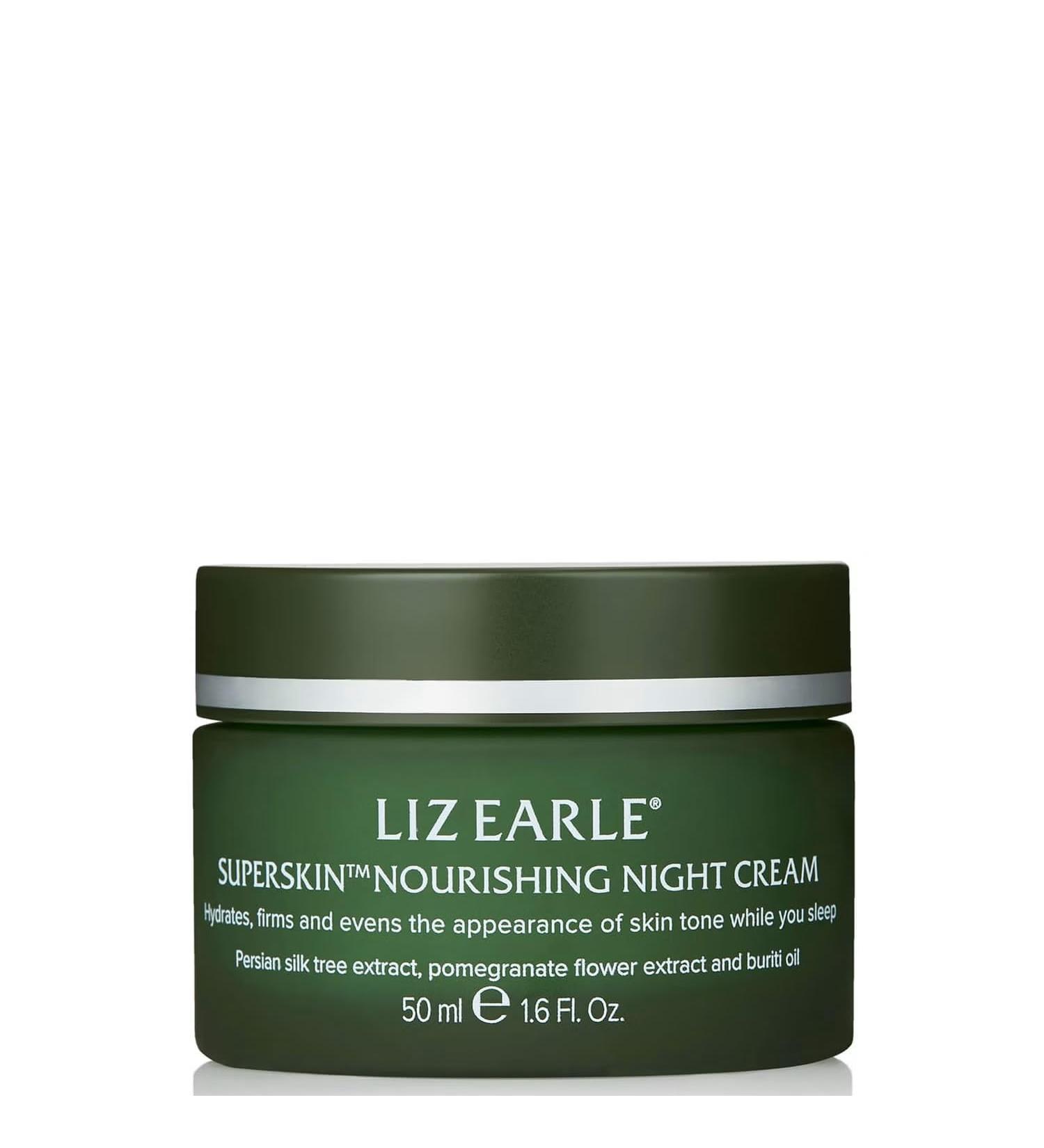 Liz Earle Liz Earle Superskin Night Cream 50ml Firms the skin and reduces the appearance of fine lines.