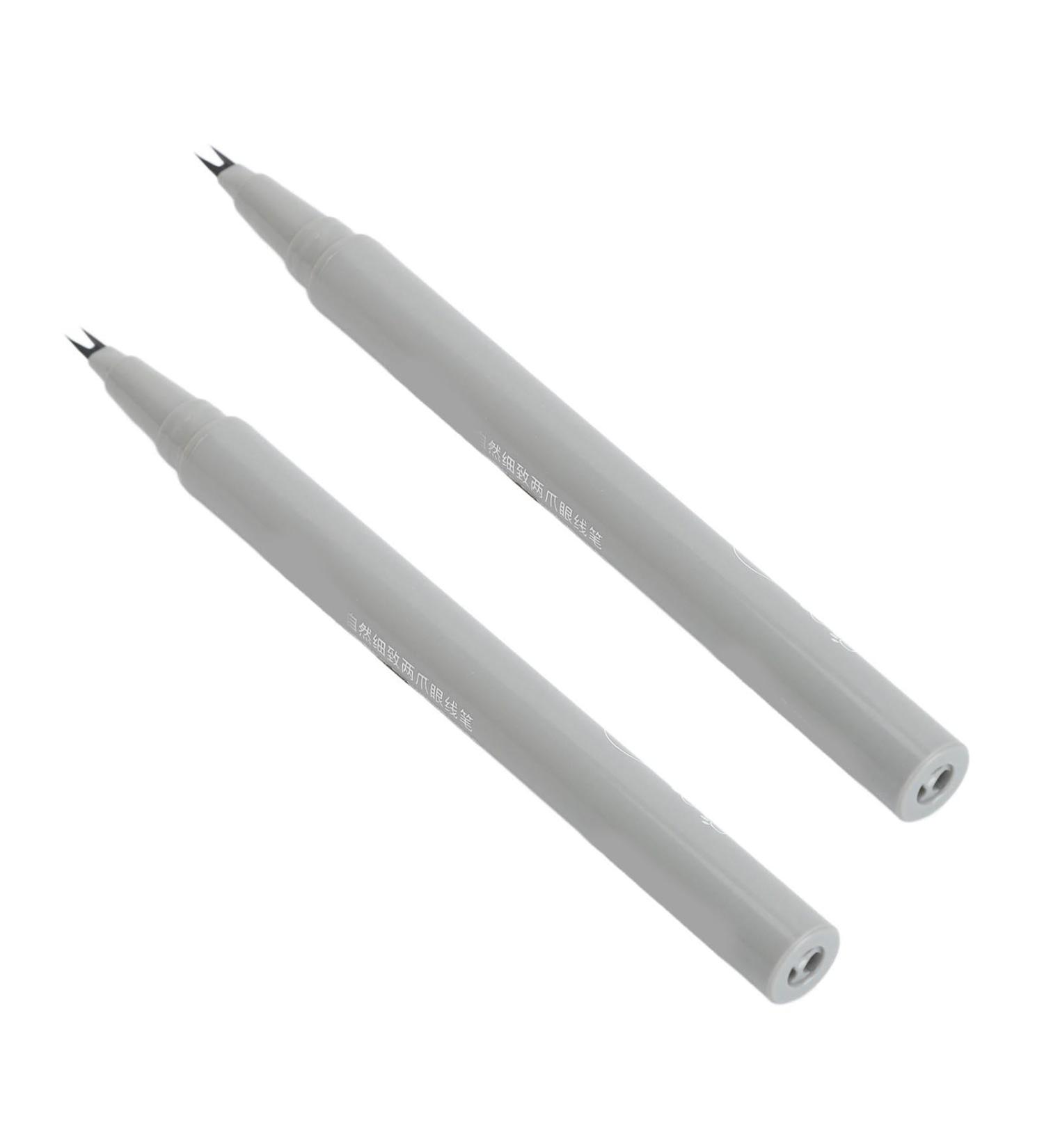 2Pcs Lower Eyelash Pencil Black Super Slim Double Tip Fine Lines Quickly Drying Lash Pen - Buy Online on GoSupps.com