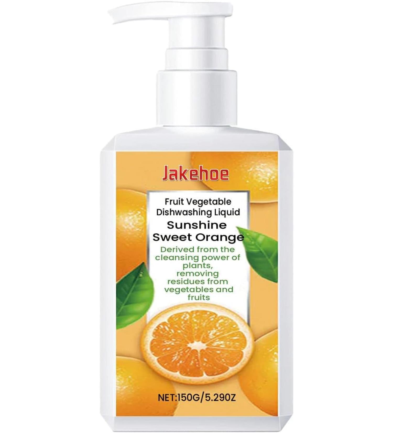 Fruit & Vegetable Dishwashing Liquid 150ml Household fruit and vegetable dishwashing liquid Organic Fruit And Vegetable Cleaner Dish Detergent Liquid Removes Dirt Impurities and Grease (1PC) - Buy Online on GoSupps.com