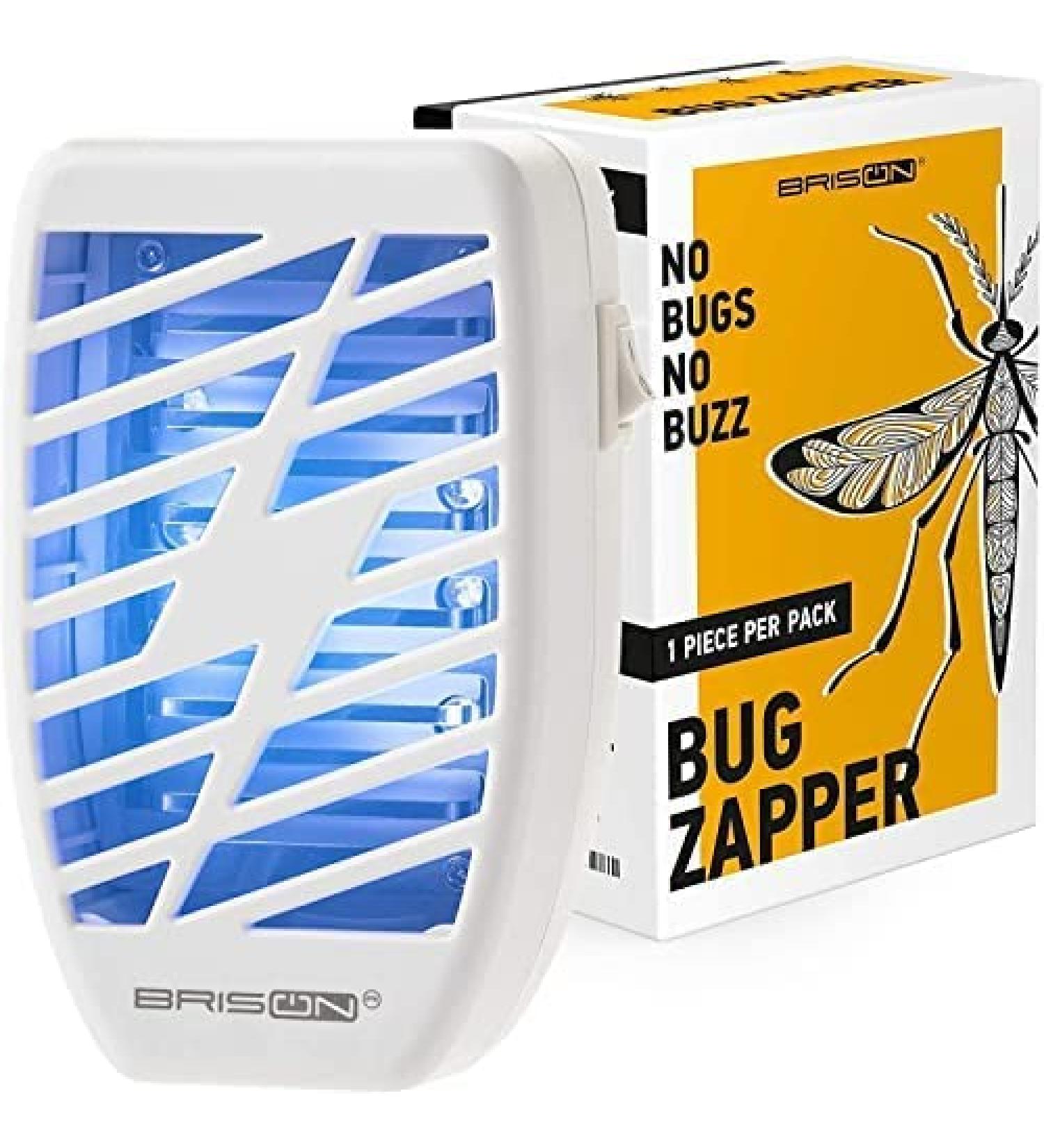 Electric Indoor Bug Zapper - Portable Plug-In Mosquito & Fly Zapper for Home - Removes Insects, Bugs, Gnats, Moths - White (1 Pack) - Buy Online on GoSupps.com