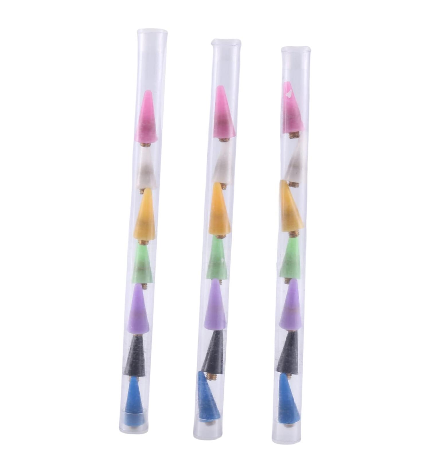Retasica 21 Pieces Replacement Wax Tips Pen Replacement Wax Heads for Nail Art (7 Colors) - Buy Online on GoSupps.com