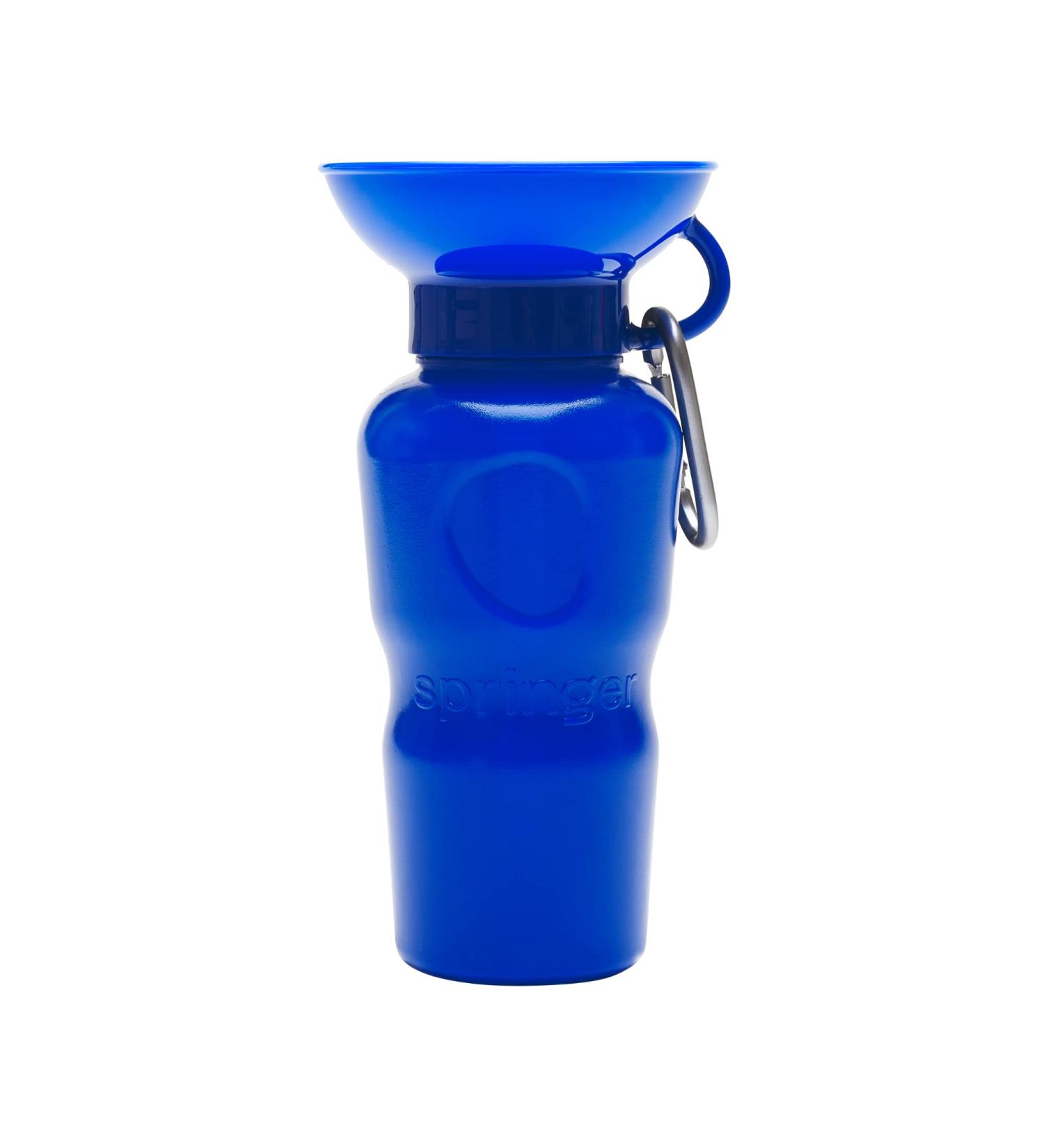 Springer Dog Travel Water Bottle | Leak-Proof Portable BPA-Free Bottle | Shark Tank Featured | 22oz Indigo Bottle for Walking, Hiking & Travel - Buy Online on GoSupps.com