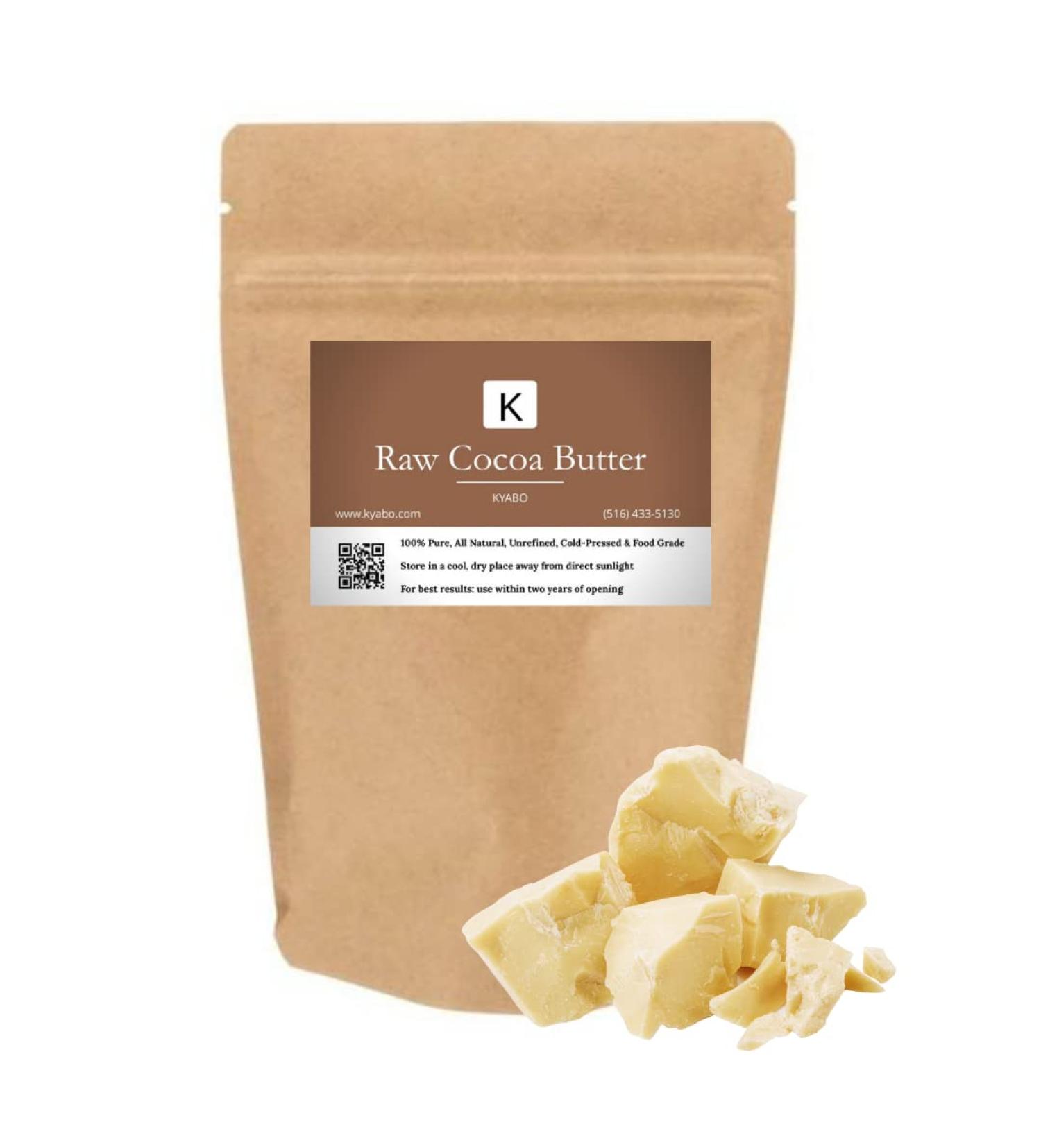 Organic Raw Cocoa Butter - 100% Pure and Natural - 3lbs - Buy Online on GoSupps.com