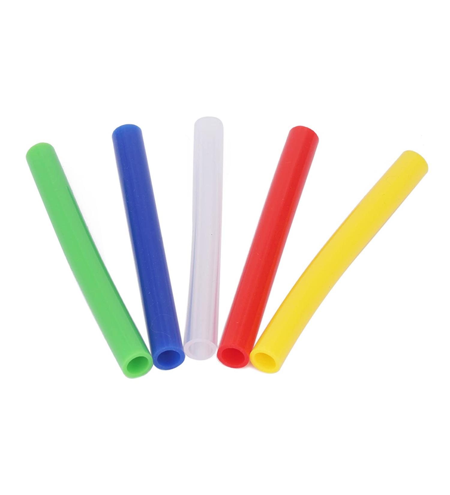 5pcs BPA-Free Baby Teeth Feeding Tubes - Food-Grade Silicone Freezable & Cookable Infant Teething Toys - Buy Online on GoSupps.com