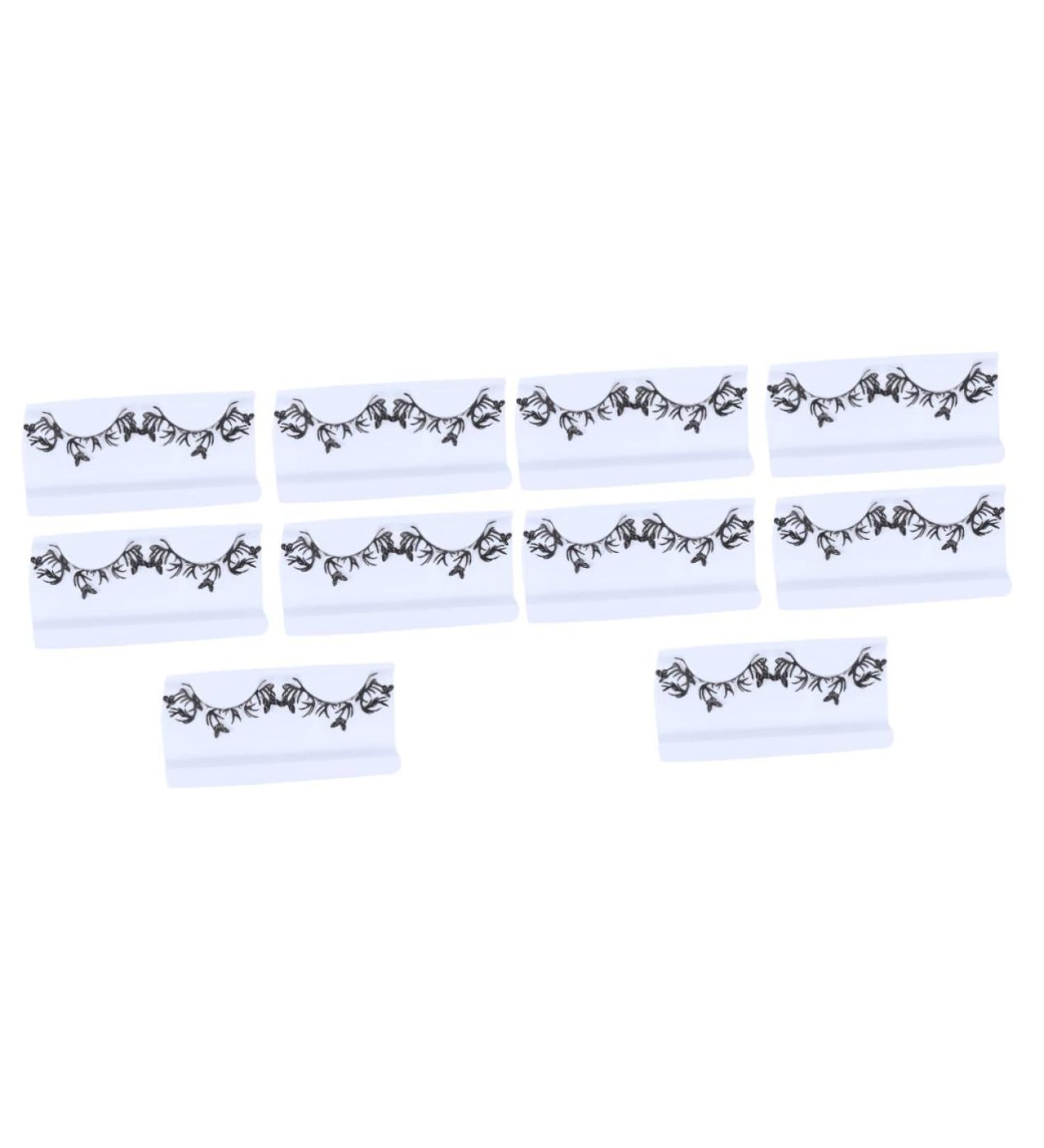 FOMIYES 10 Pairs Paper Cutting Lashes False Eyelashes Kit Artificial Eyelashes False Lashes Makup Party Eyelash Dress Masquerade Lashes Pink Cutting Shears Fake Lashes Natural The Photo - Buy Online on GoSupps.com