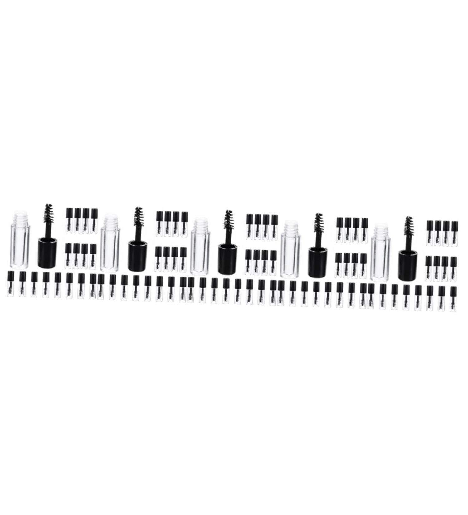 DECHOUS 100 Pcs Empty Eyelashes Lip Oil for Eyelashes and Eyebrows Cream Bottle Miss Blackx5pcs 5x1.1cmx5pcs - Buy Online on GoSupps.com