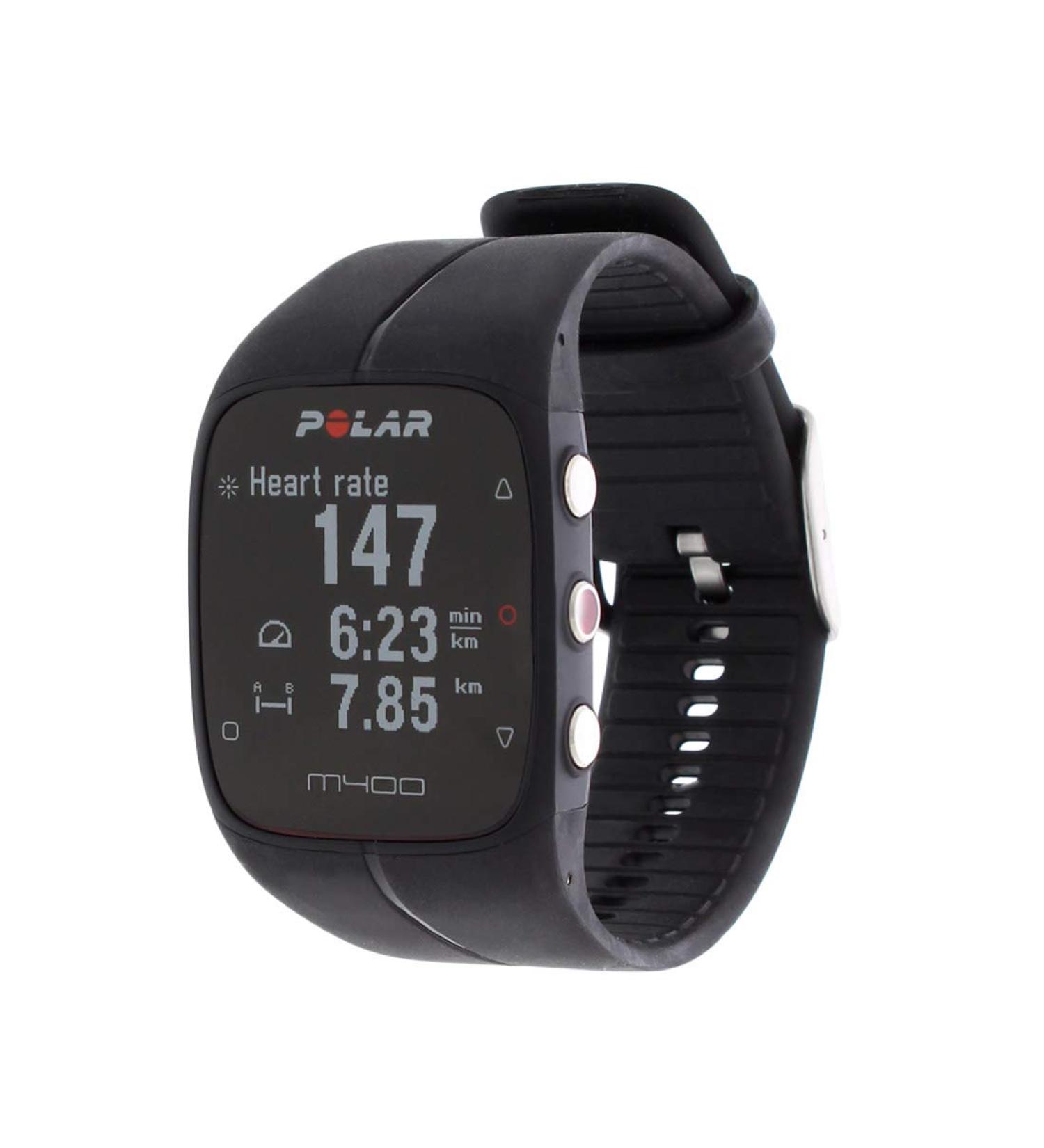 Polar M400 GPS Running Watch Black with Chest Strap | International Shipping Available - Buy Online on GoSupps.com
