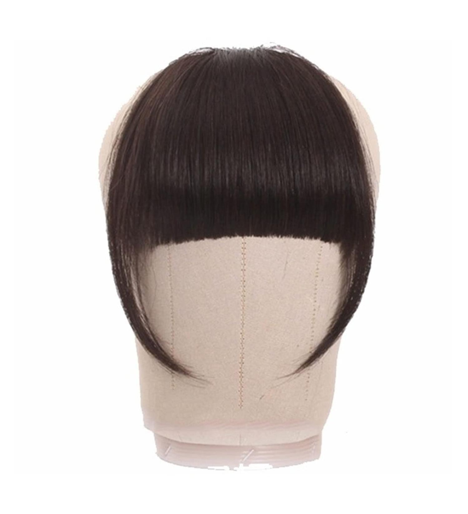 Bangs Hair Clip Bangs Hair for Women Bangs Hair Clip Extension Brazilian Human Hair Blunt Bangs Clip In Thick Natural Hair Extension Non-Remy Clip-In Neat Bang Hairpieces Bangs Clip in Hair (Color : Natural Color 20g T - Buy Online on GoSupps.com