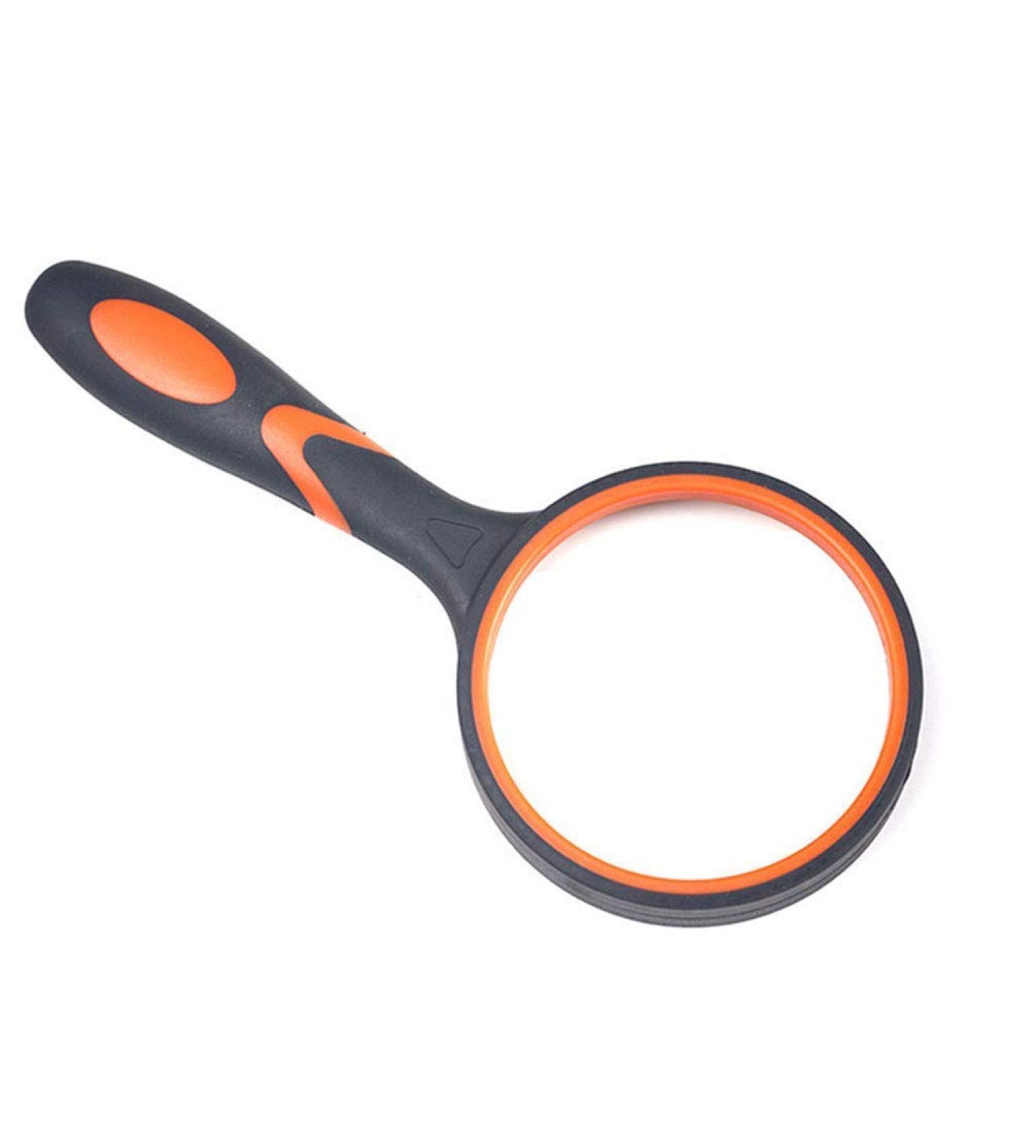 20 Times High-Definition Rubber Handle Type 100MM Glass L Hand-held Magnifier Old Reading Children's Glass Made in China - Buy Online on GoSupps.com