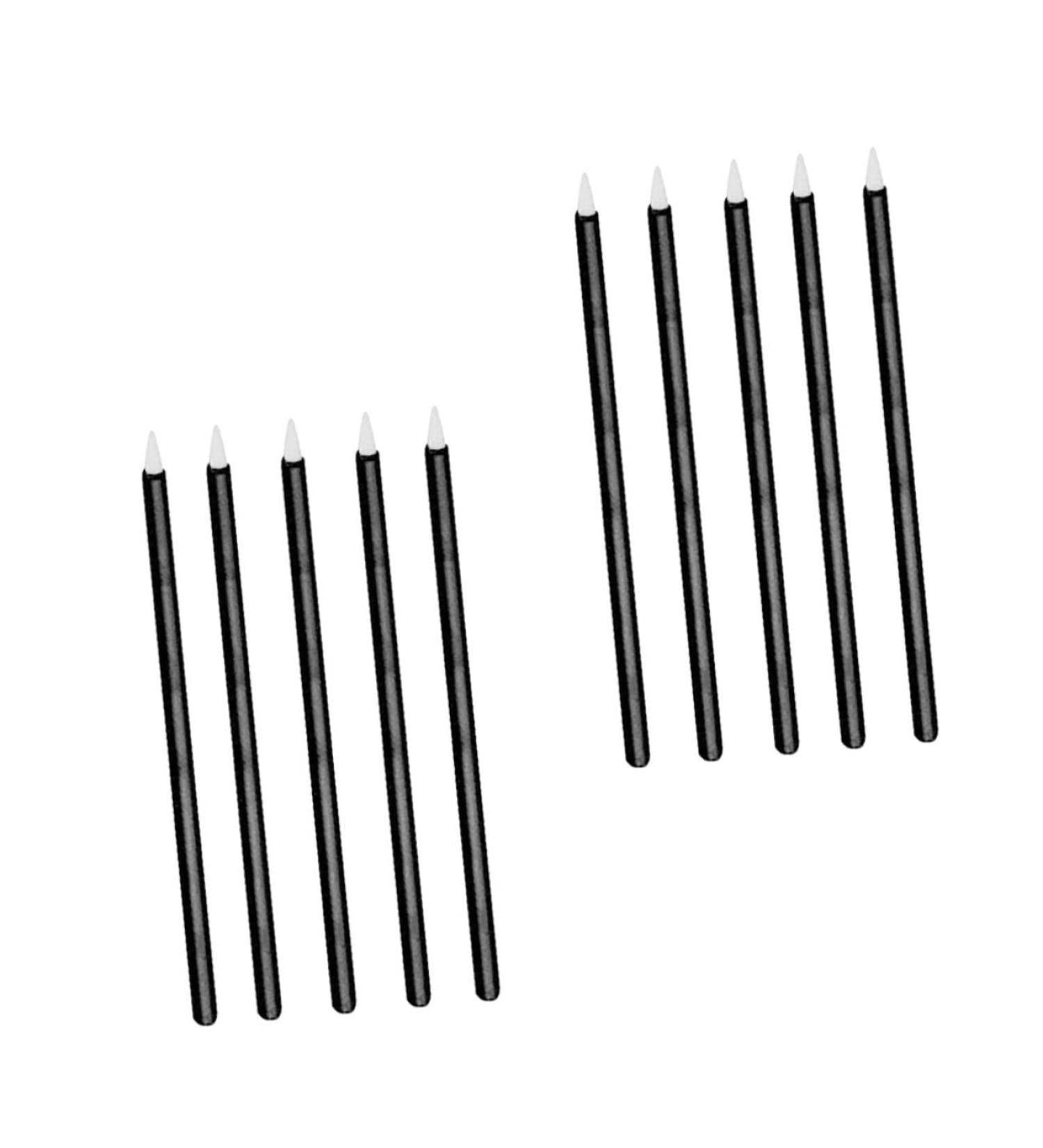 TOVINANNA 200 Pcs Disposable Eyeliner Mascara Brush Wands White Eye Liner Makeup Plastic Black 1 count (Pack of 1) Blackx2pcs - Buy Online on GoSupps.com