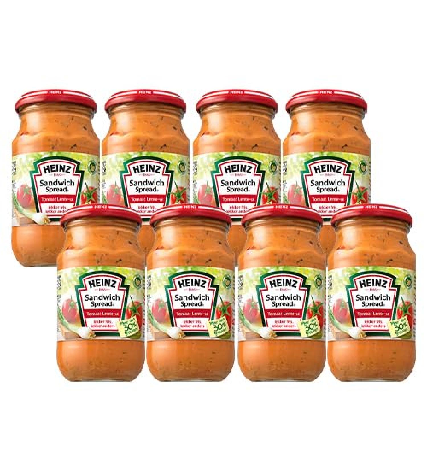 Heinz Sandwich Spread Tomaat Lente-ui 300 g Doos 8 pot