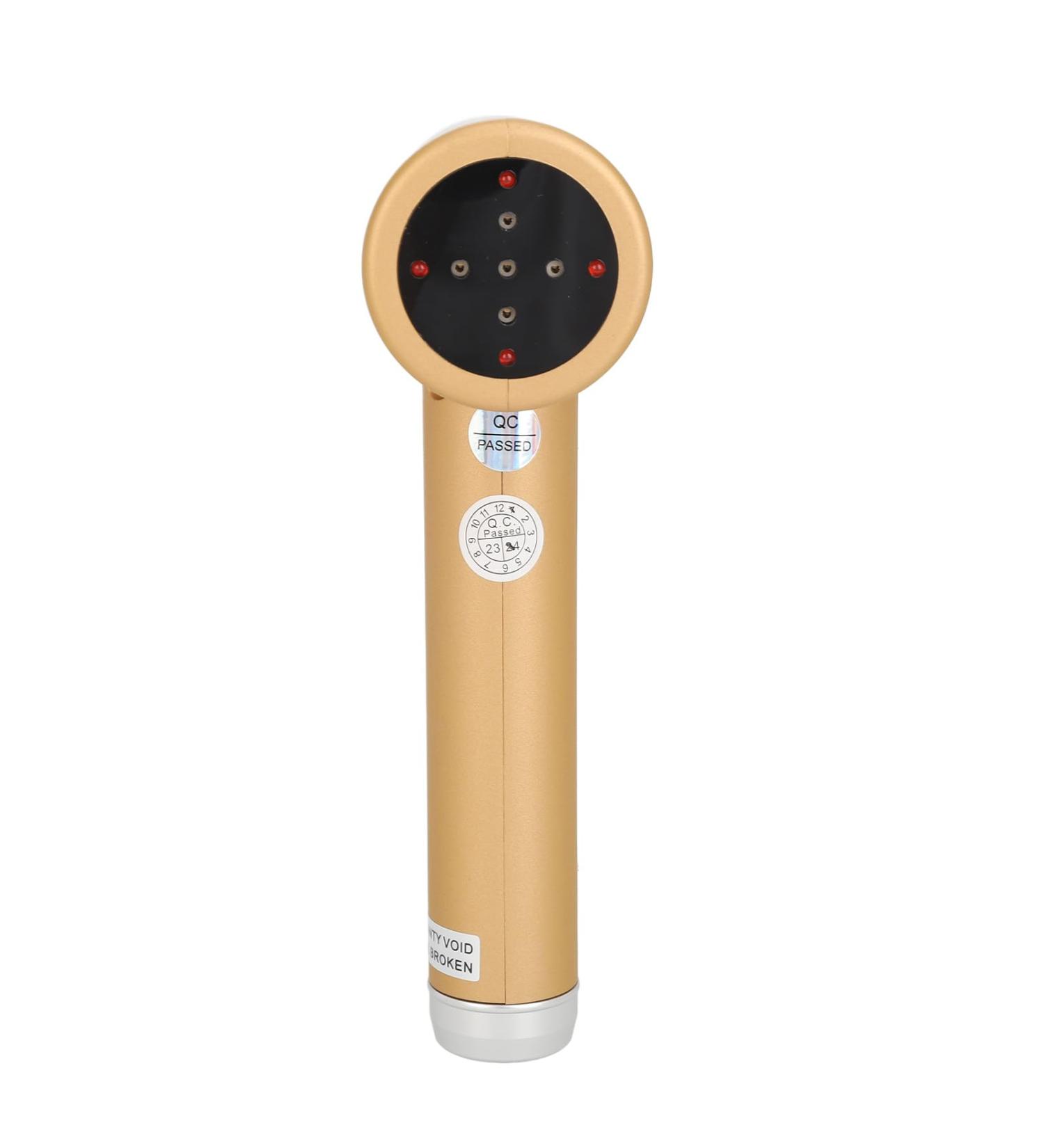 Buy Electrical Massage Hammer with 650nm Red Massage Lighting - Handheld Gold Body Massager for Fatigue Relief - Buy Online on GoSupps.com