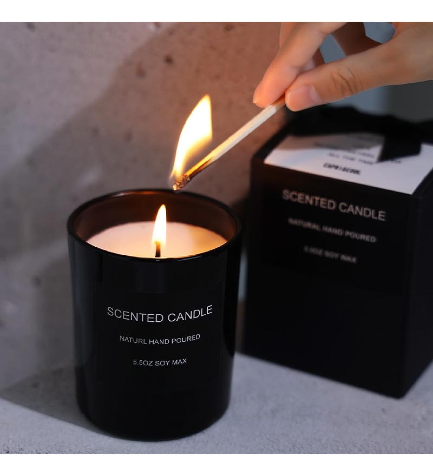 Scented Candles for Men Strong Fragranced Aromatherapy Candles Valentine s Day Gift for Men Relax for Home & Bedroom. Festive
