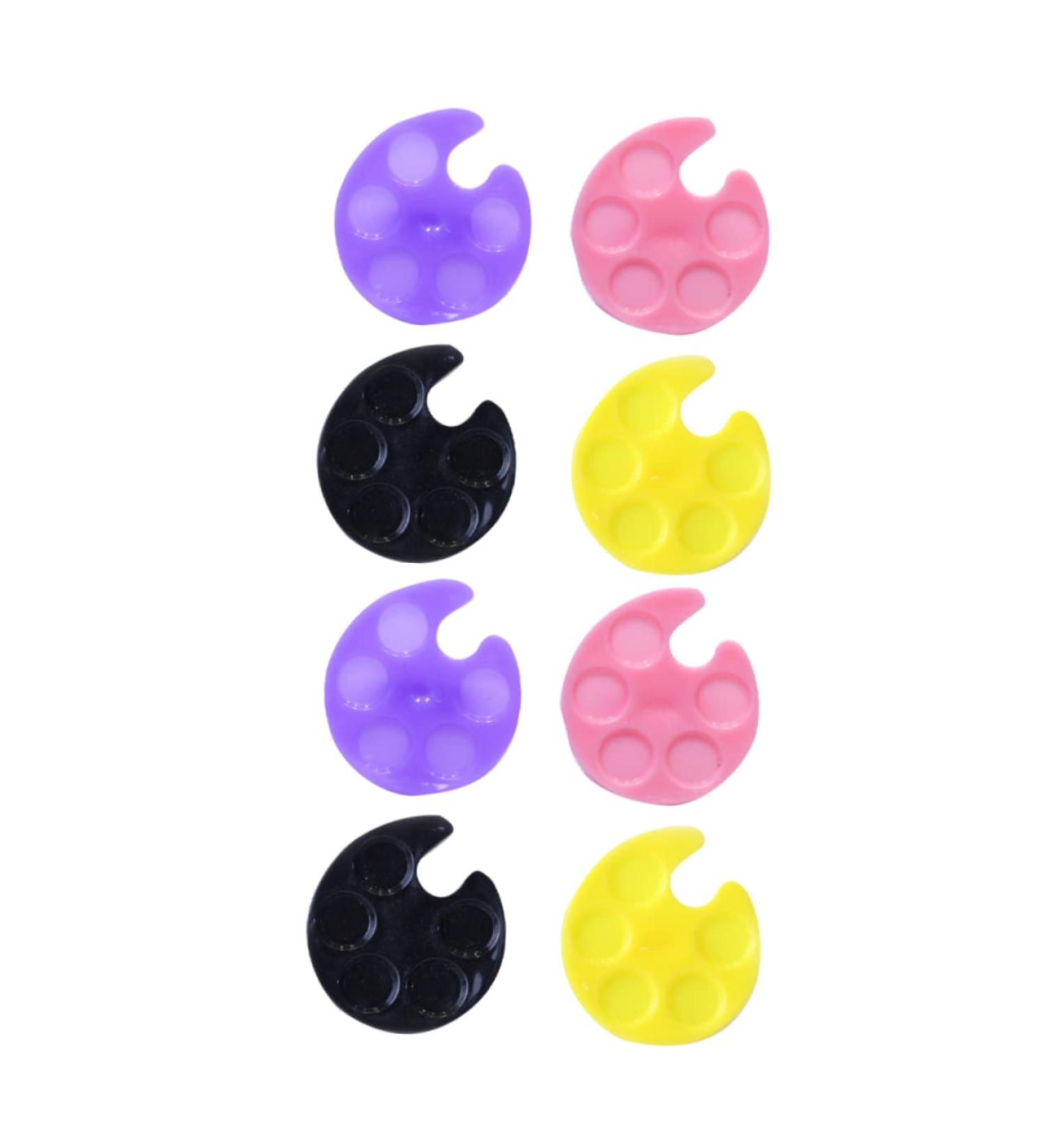 WOONEKY Set De Plateaux Mini Manucure Plastique Pour Nail Art Avec Bague Ajustable Portable Accessoires Ongles Cr atifs Pour Artistes Des Ongles Et Amateurs De Manucure - Buy Online on GoSupps.com