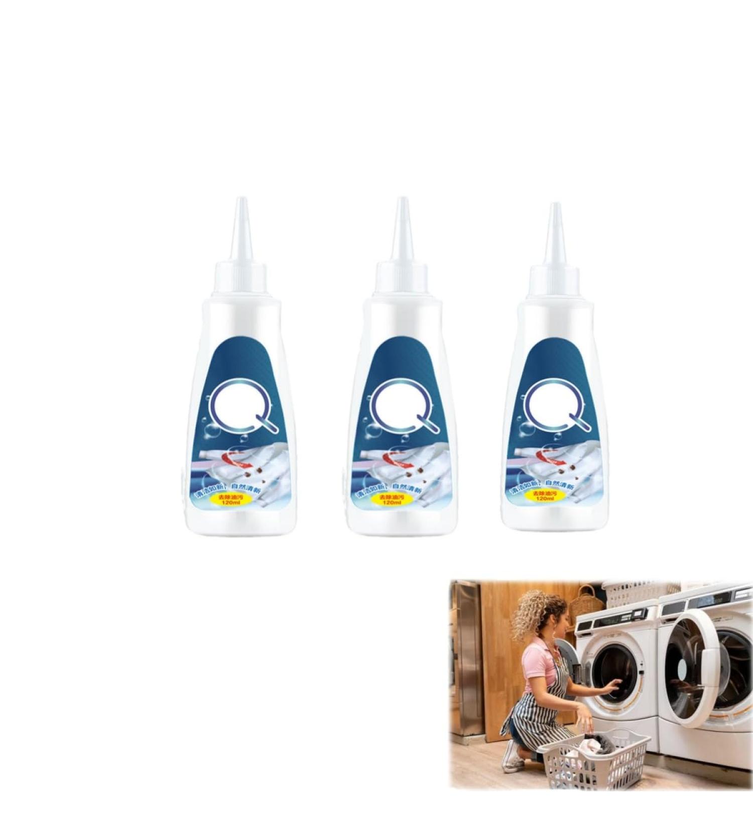 Elegant stain remover active enzyme laundry stain remover active enzyme stain remover laundry for fabric underarm stains clothing oil stain remover White3 - Buy Online on GoSupps.com