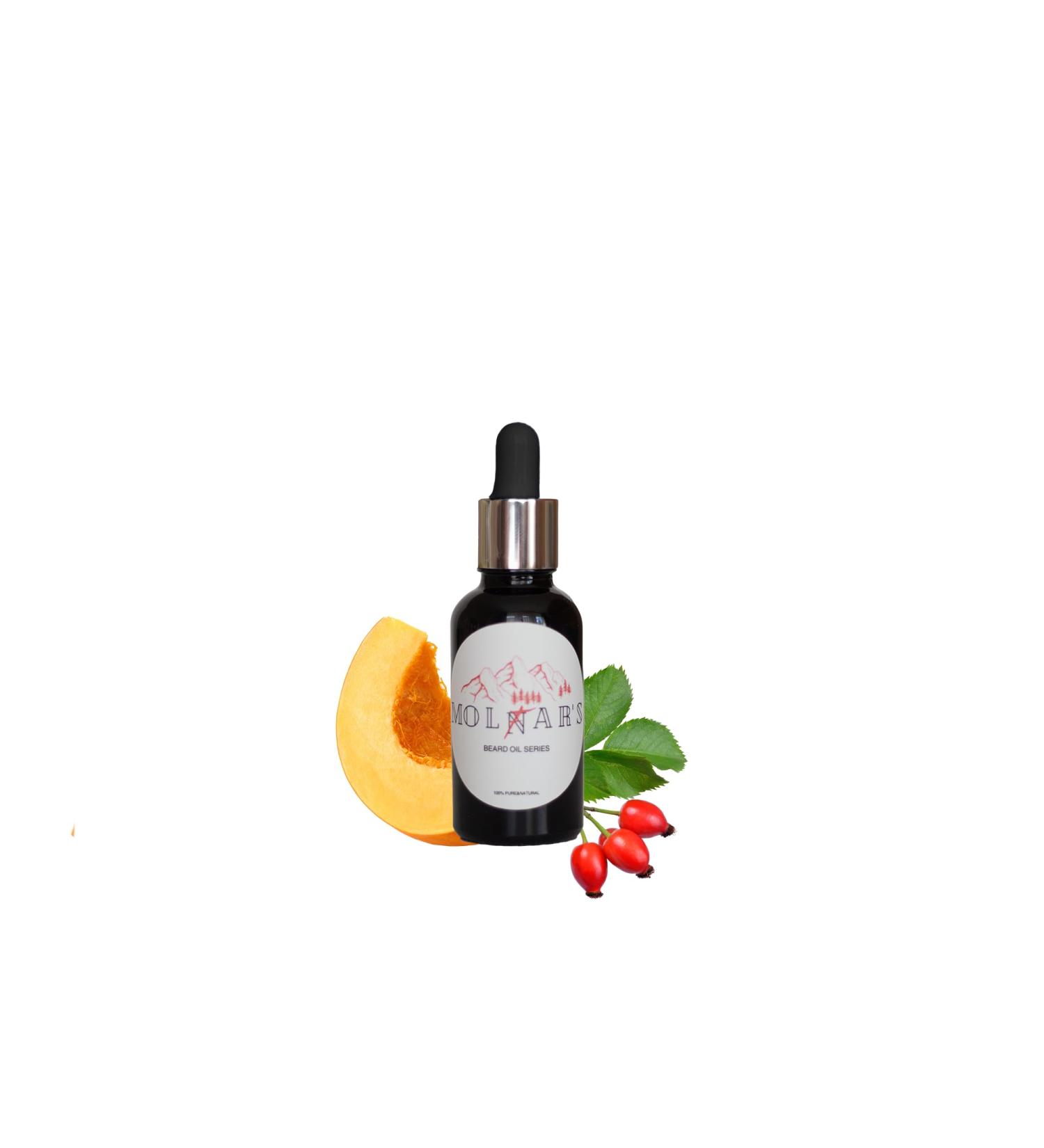 MOLFAR S Carpatian Handmade Eco Beard Oil - 100% Pure Hydrating Formula with Pumpkin Dogrose & Grape Seed Oils - Ideal for All Beard Types - 1.01 fl oz - Buy Online on GoSupps.com