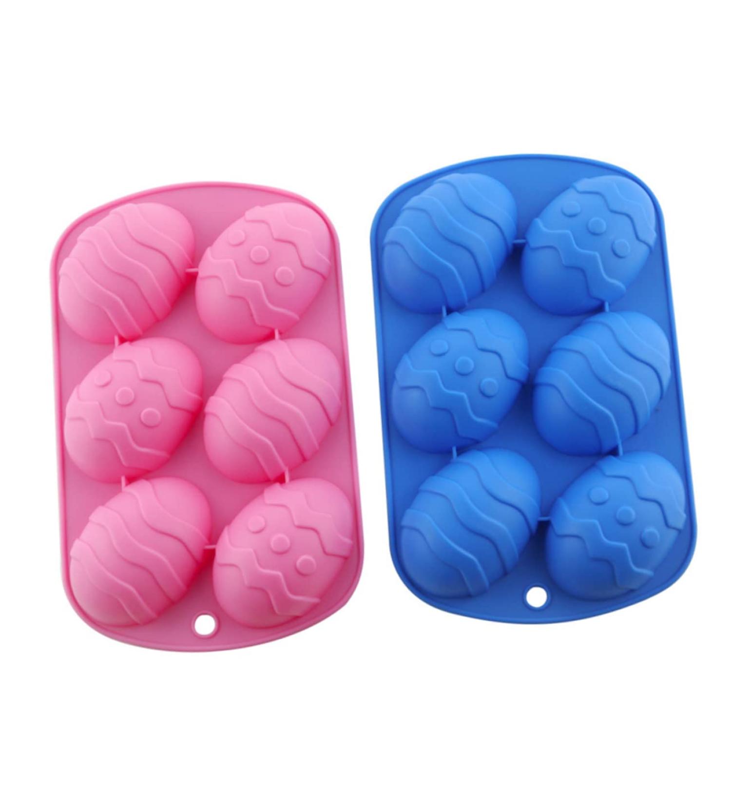 OUNONA 2pcs Jelly Filled Candy Easter Party Cake Easter Dessert Mould Easter Candle Jelly Soap Easter Party Favors Shot Mold Silicone Molds Silicone Fondant Mold Biscuit Egg 2pcs Blue - Buy Online on GoSupps.com