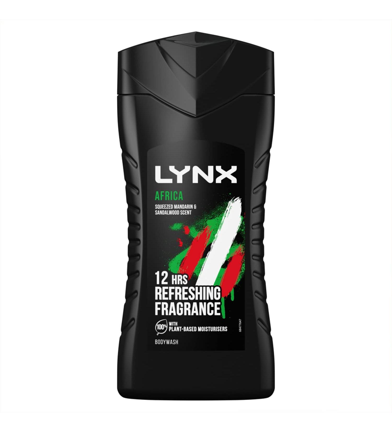 2x Lynx 12hr Refreshing Africa Squeezed Mandarin & Sandalwood Bodywash 225ml - Buy Online on GoSupps.com