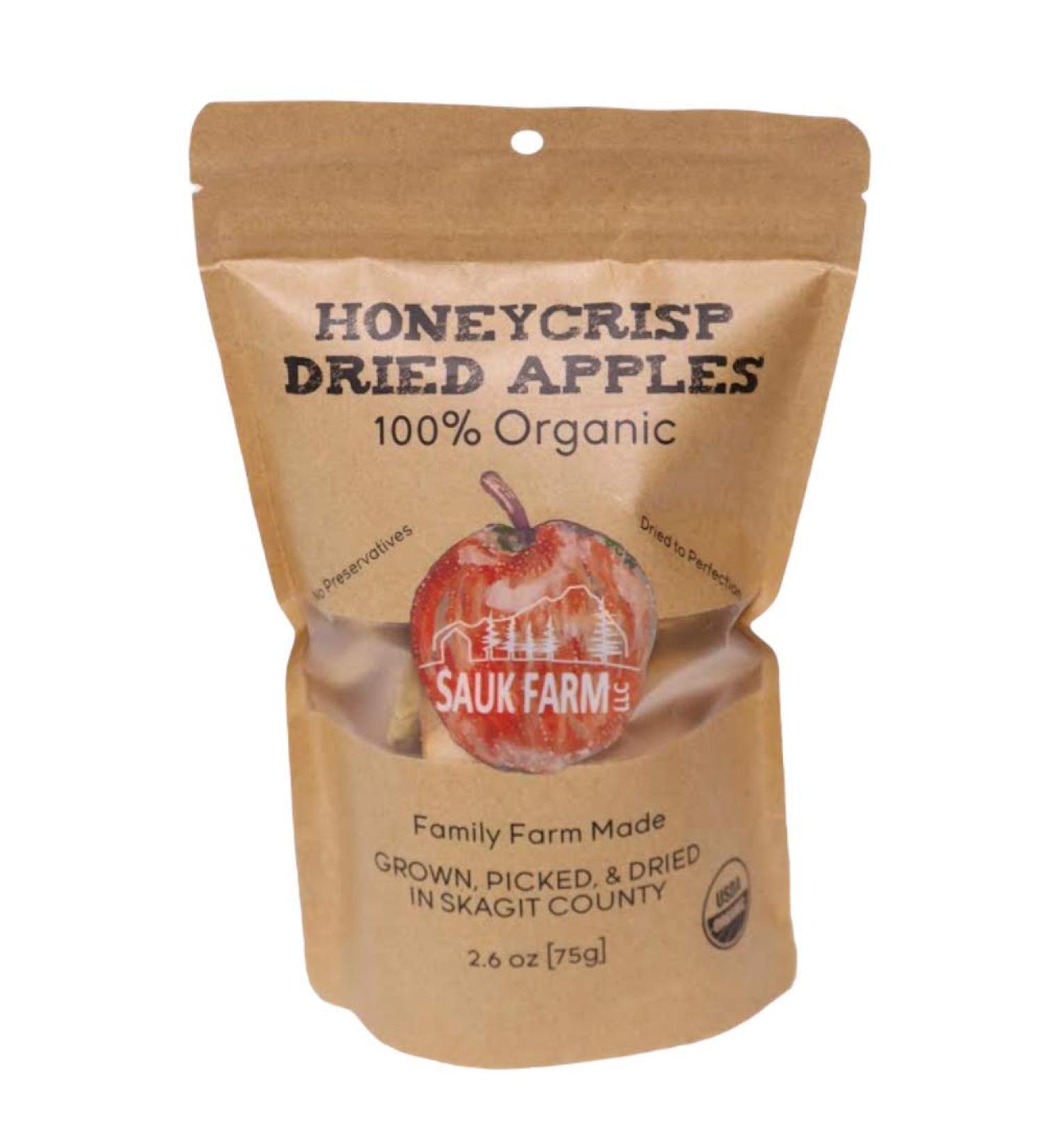 Sauk Farm LLC Organic Vegan Honeycrisp Dried Apples - 2.6 oz - Buy Online on GoSupps.com