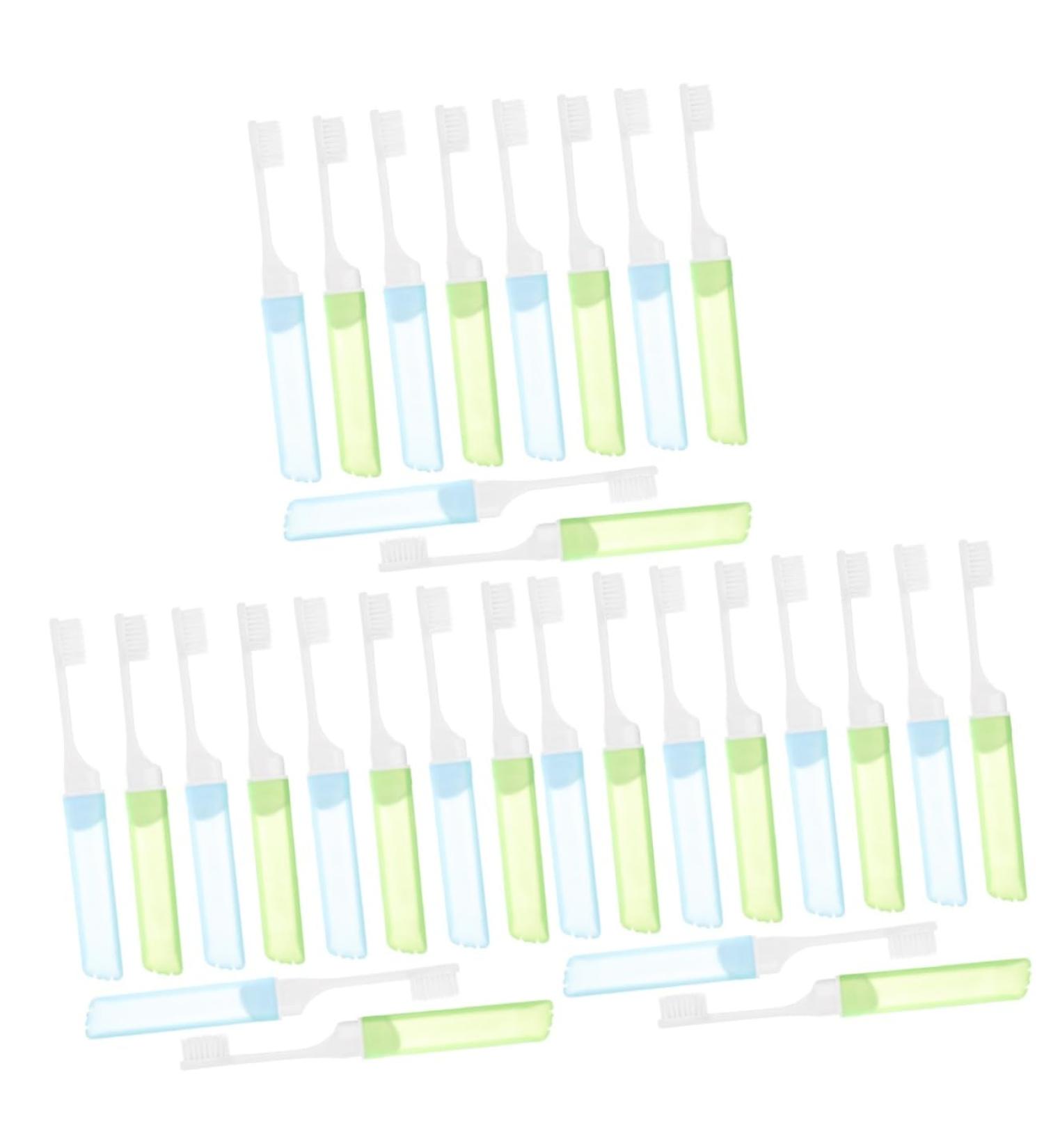Ipetboom 30 PC Portable Toothbrush Set - Collapsible & Travel-Friendly Soft Brushes for Adults - Must-Have Travel Accessories - Buy Online on GoSupps.com