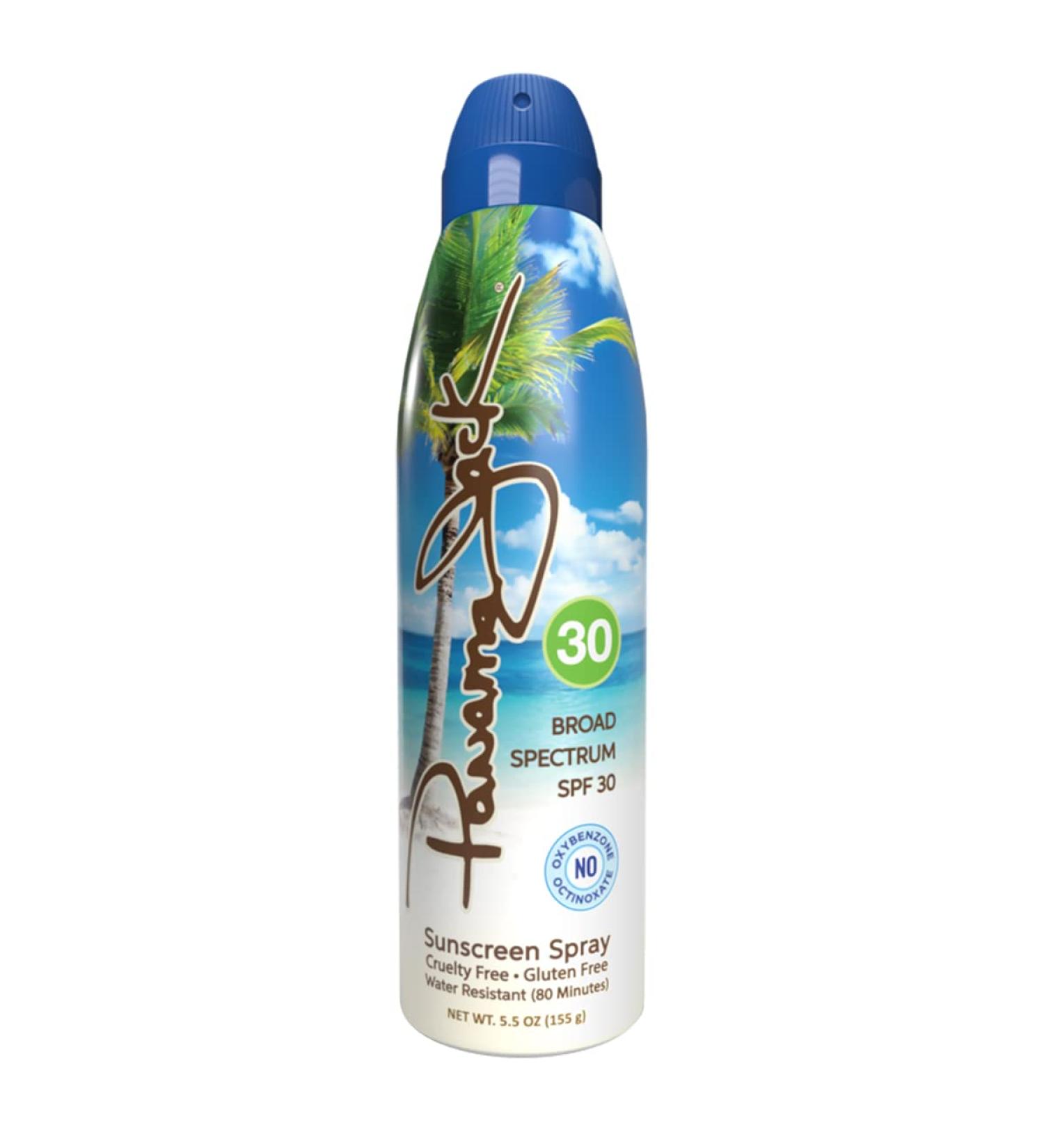 Panama Jack SPF 30 Continuous Spray Sunscreen - Broad Spectrum UVA/UVB Reef-Friendly Water Resistant Cruelty Free - 5.5 OZ - Buy Online on GoSupps.com