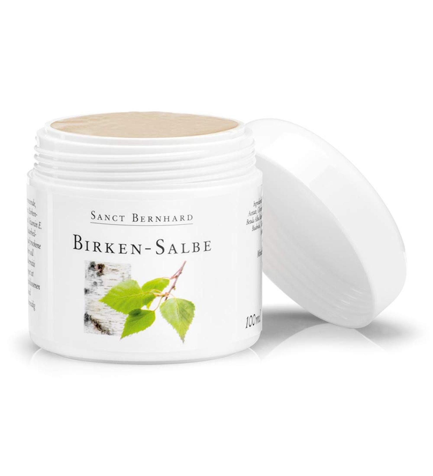 Sanct Bernhard Birken-Salbe 100ml | Nourishing Anti-Inflammatory Cream with Birch Bark Extract Bisabolol & Vitamin E | Made in Germany | International Shipping Available - Buy Online on GoSupps.com