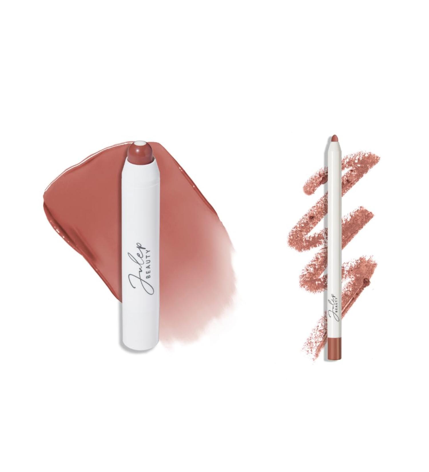 Julep The Perfect Pair 2pc Set It's Balm Tinted Lip Balm 90's Neutral and With a Trace Retractable Creamy Long-Lasting Lip Liner Velvet Mauve - Buy Online on GoSupps.com