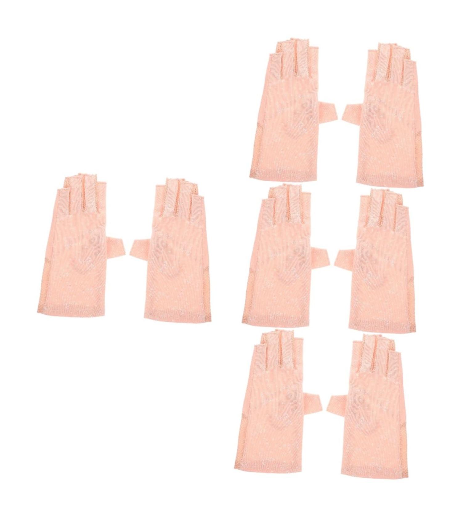 minkissy 4 Pairs Sun Protection Half Finger Gloves Fingerless Manicure Gloves Uv Prevention Gloves Manicure Skin Gloves Uv Shield Gloves Uv Gloves Protector Nylon Miss - Buy Online on GoSupps.com