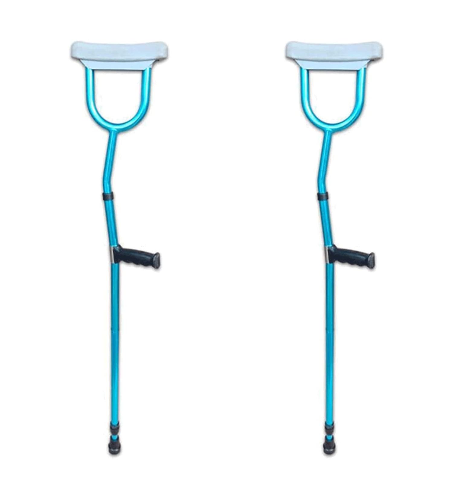Safety Crutches Lightweight Crutches Aluminum Folding Underarm Canes Adult Height Adjustment Walking Sticks Walking Aid Walking Cane Comfortable Independence - Buy Online on GoSupps.com