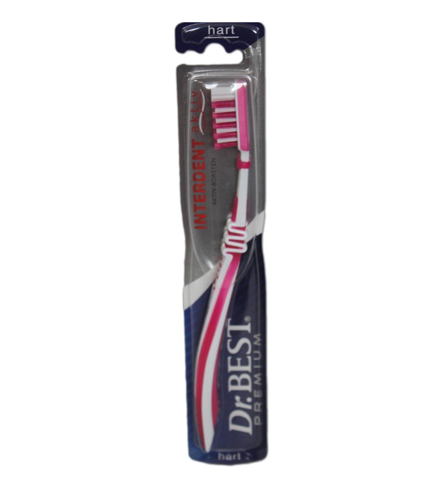 Dr.Best Interdent aktiv Zahnb rste mit flexiblem Schwingkopf hart (1 Stck.)