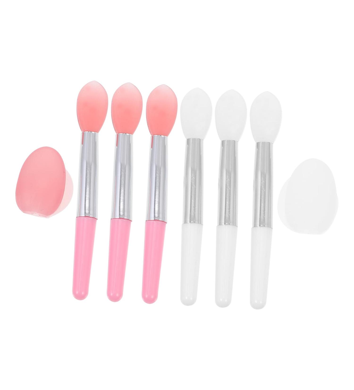 MAGICLULU 2 Sets Lip Stick Dust Cover Silicone Lip Brush Cosmetics Lipstick Brush Convenient Lip Mask Brush Lip Balm Applicator Accessory Silicone Lip Mask Makeup Brush Makeup Tool - Buy Online on GoSupps.com
