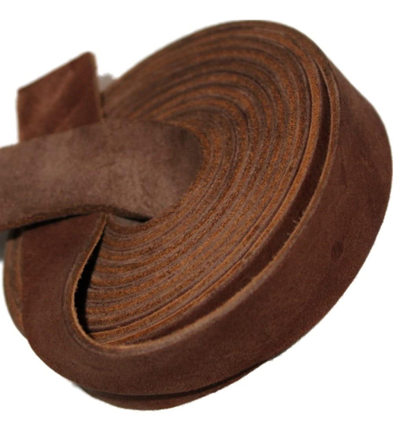 TOFL Leather Strap 72 x 1 Medium Brown - 1/8 Thick, 7-8 oz | Genuine Leather - Buy Online on GoSupps.com