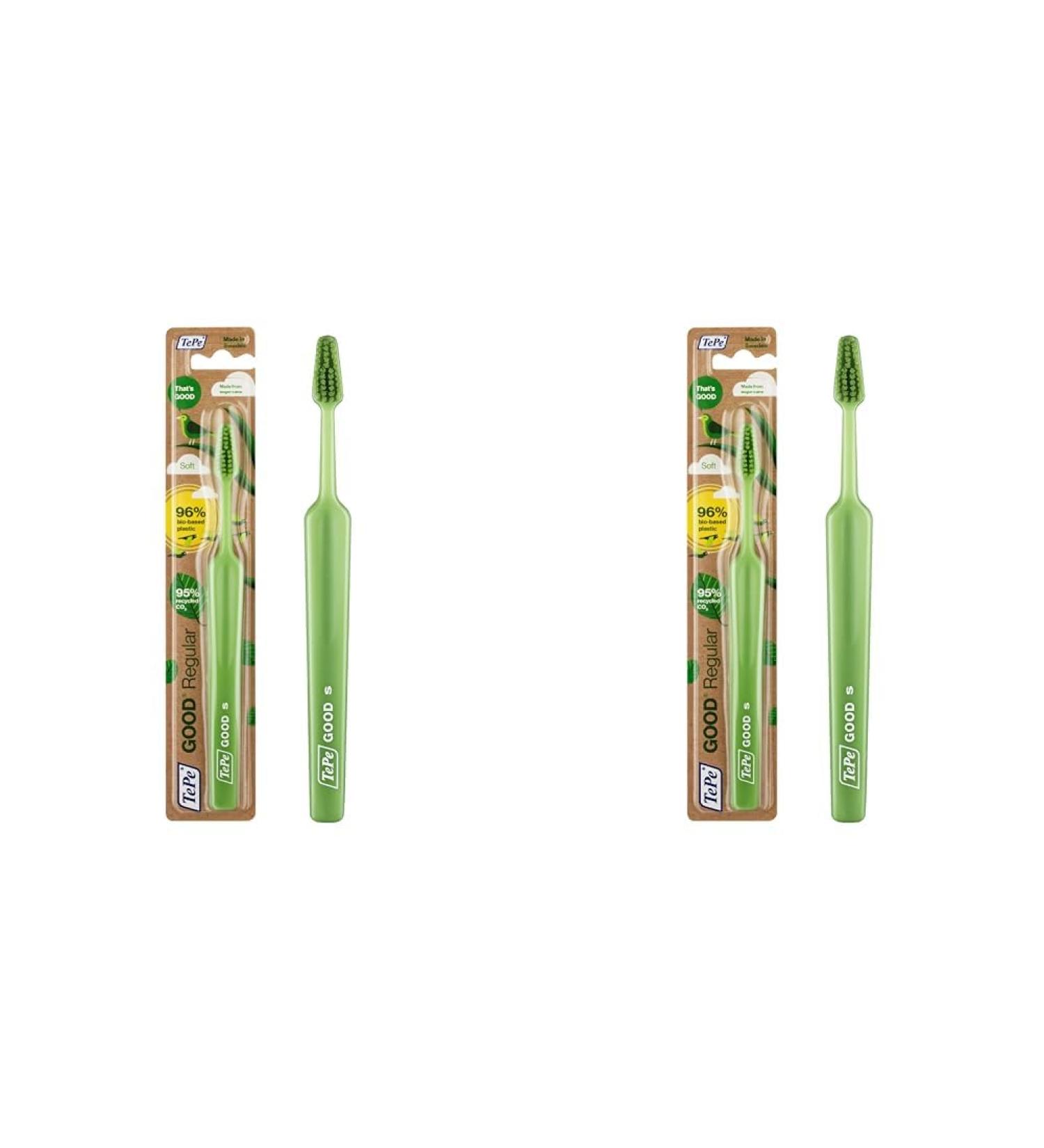 Tepe Good Mini Extra Soft Toothbrush for Children - Eco-Friendly User-Friendly Pack of 2 - Buy Online on GoSupps.com