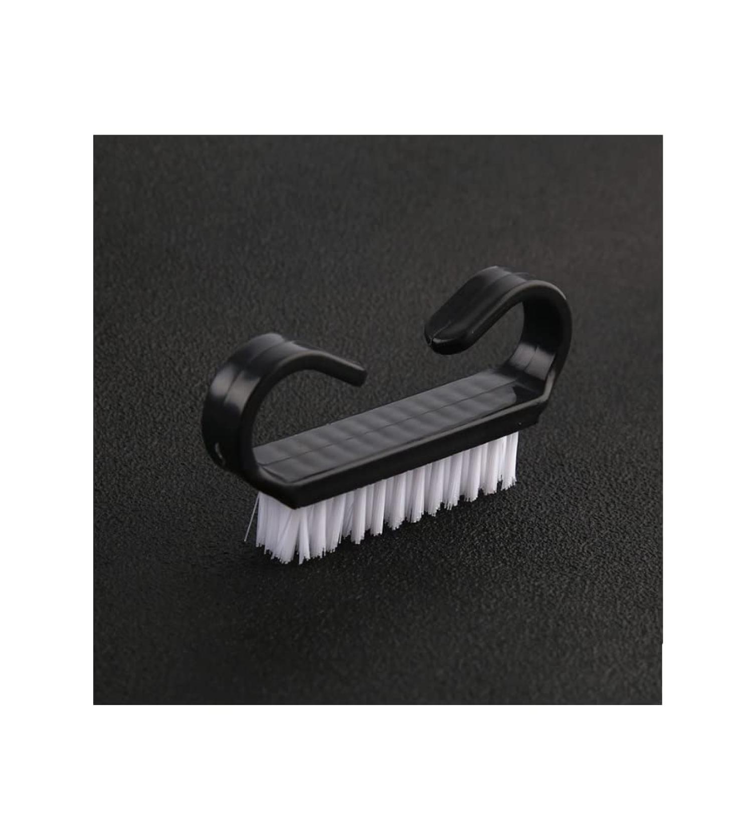 2Pcs Nail Brushes with Plastic Handle for Easy Fingernail Cleaning - Black, Hands and Feet - Buy Online on GoSupps.com