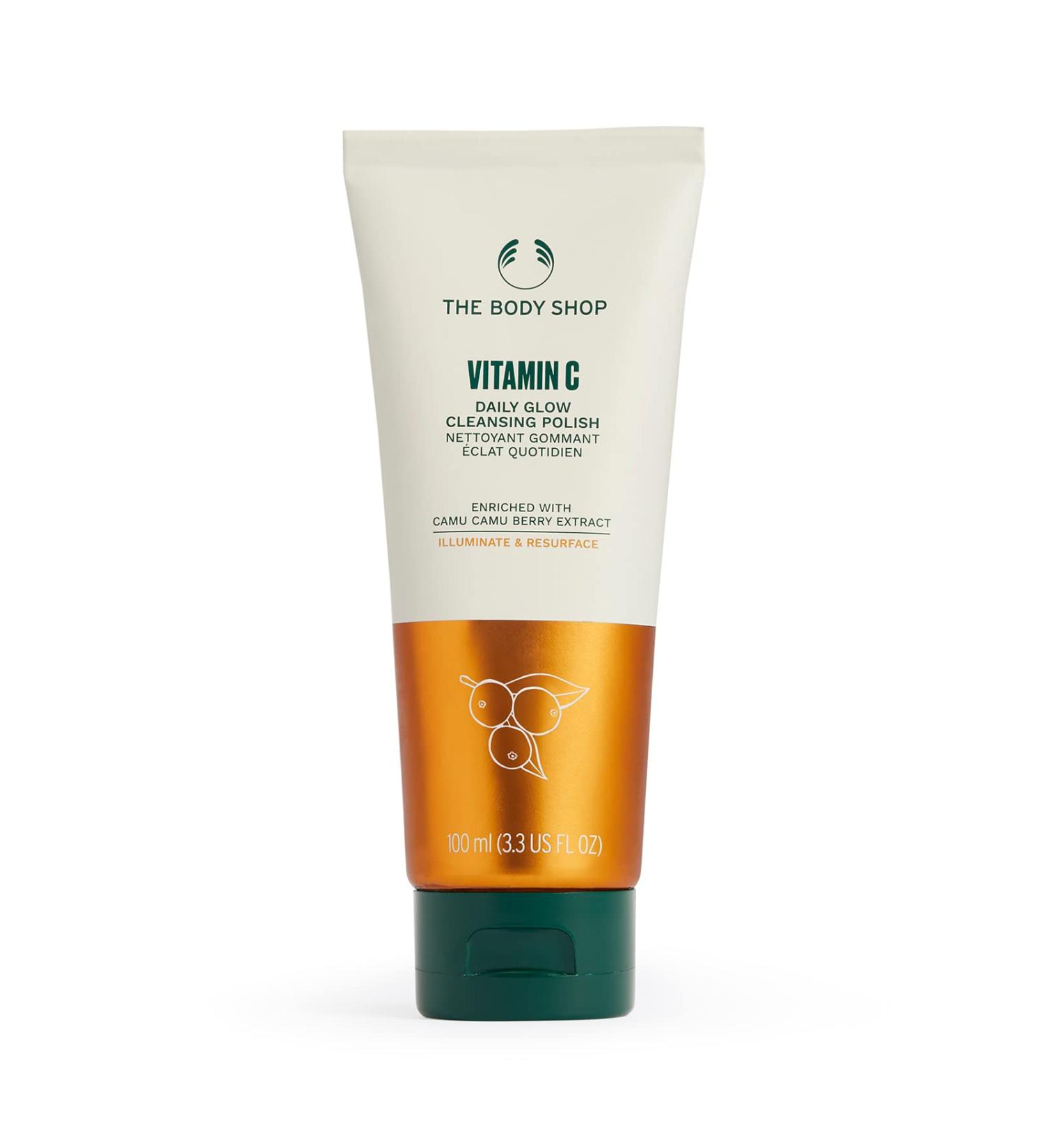 The Body Shop Vitamin C Daily Glow Cleansing Polish - Vegan, 100ml - Buy Online on GoSupps.com